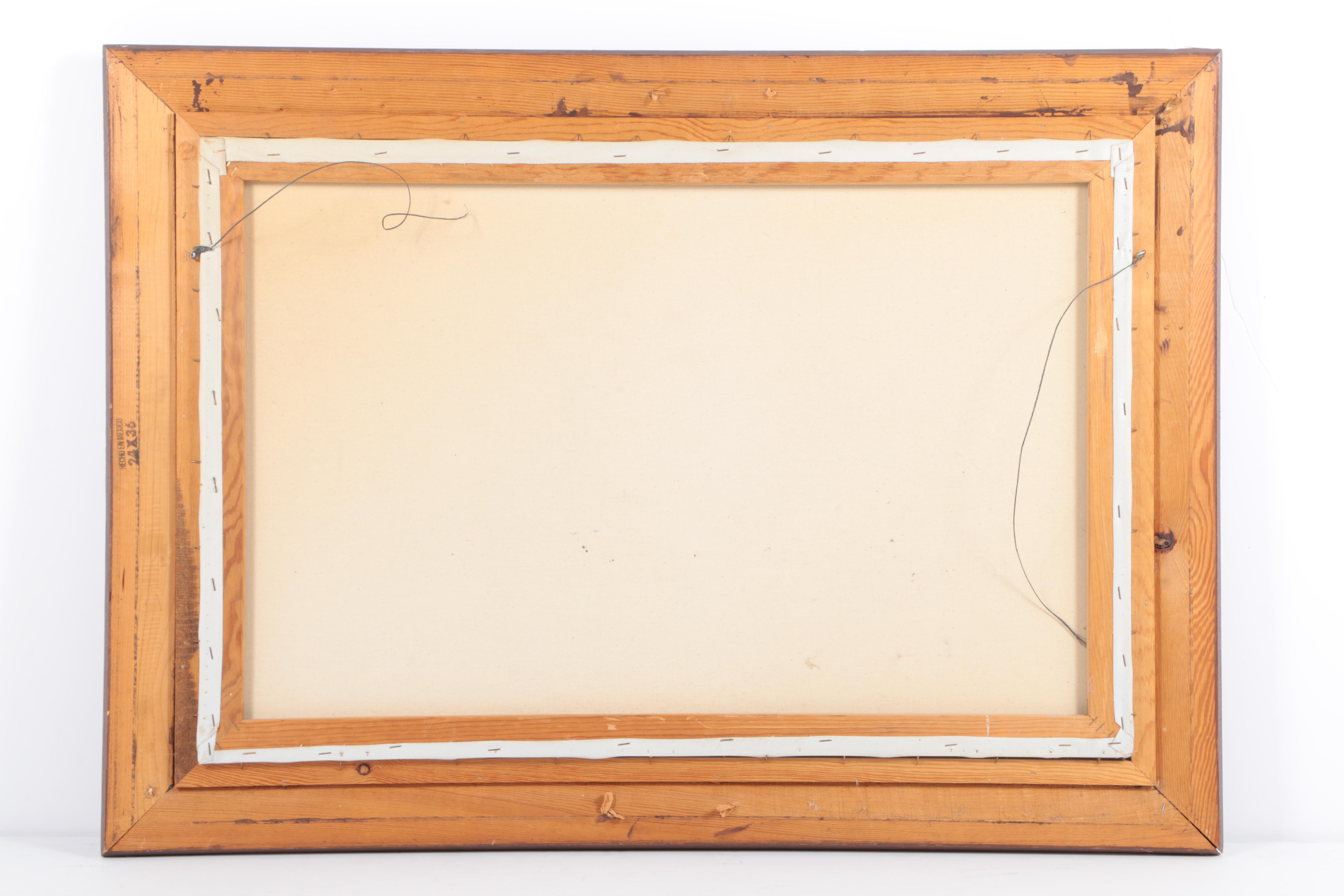 J.J. Brown Oil Painting of Parisian Street