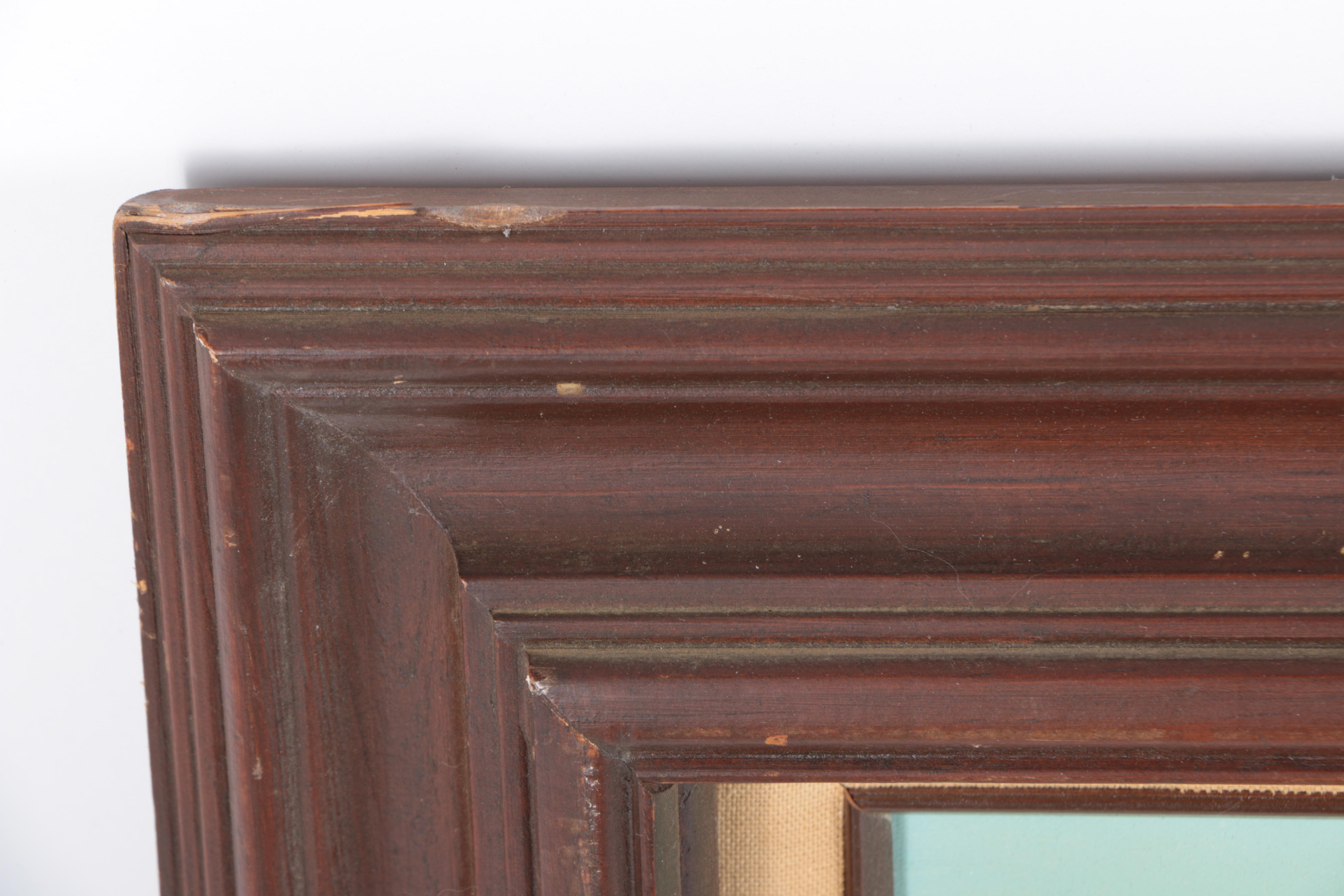 J.J. Brown Oil Painting of Parisian Street