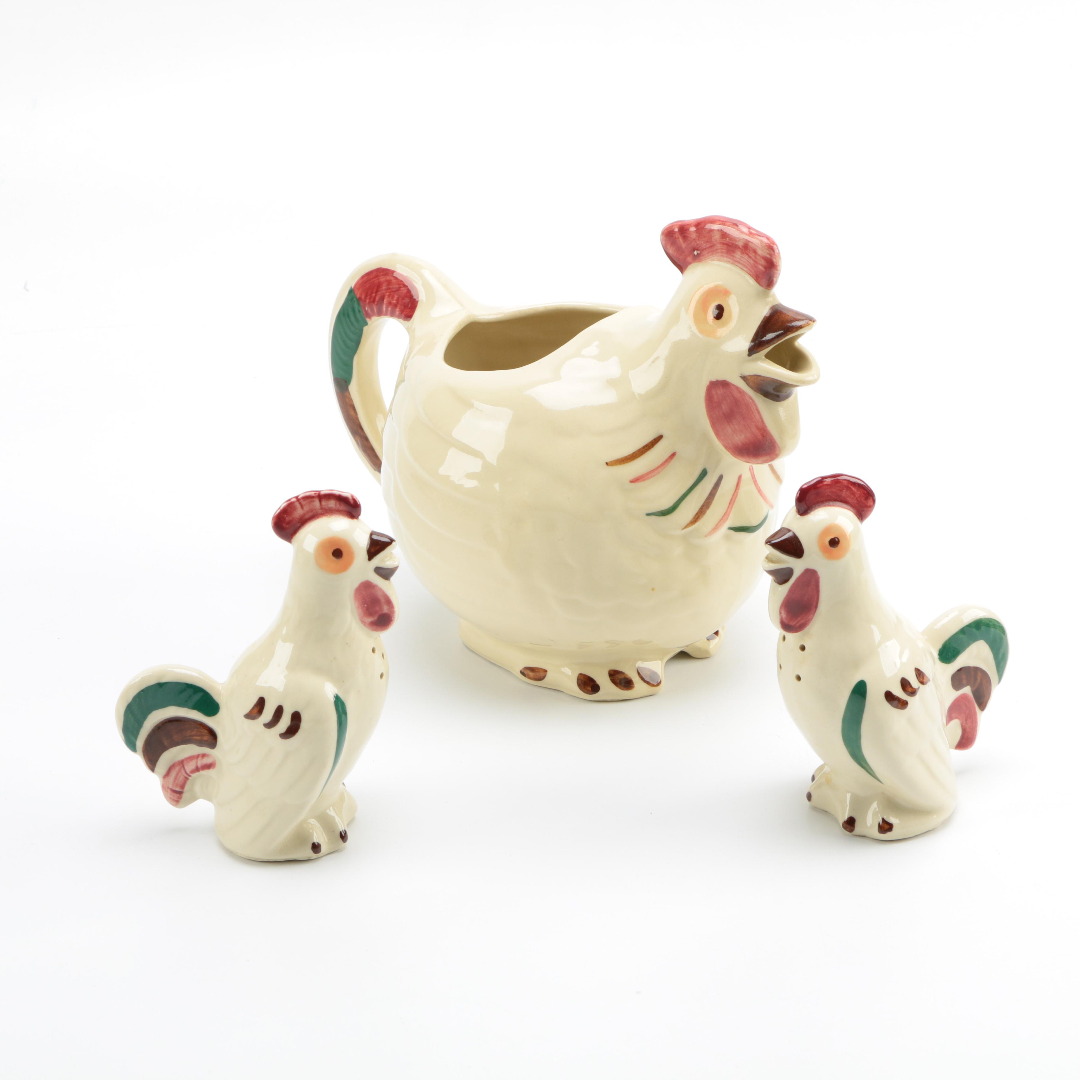 Vintage Shawnee Patented "Chanticleer" Rooster Pottery