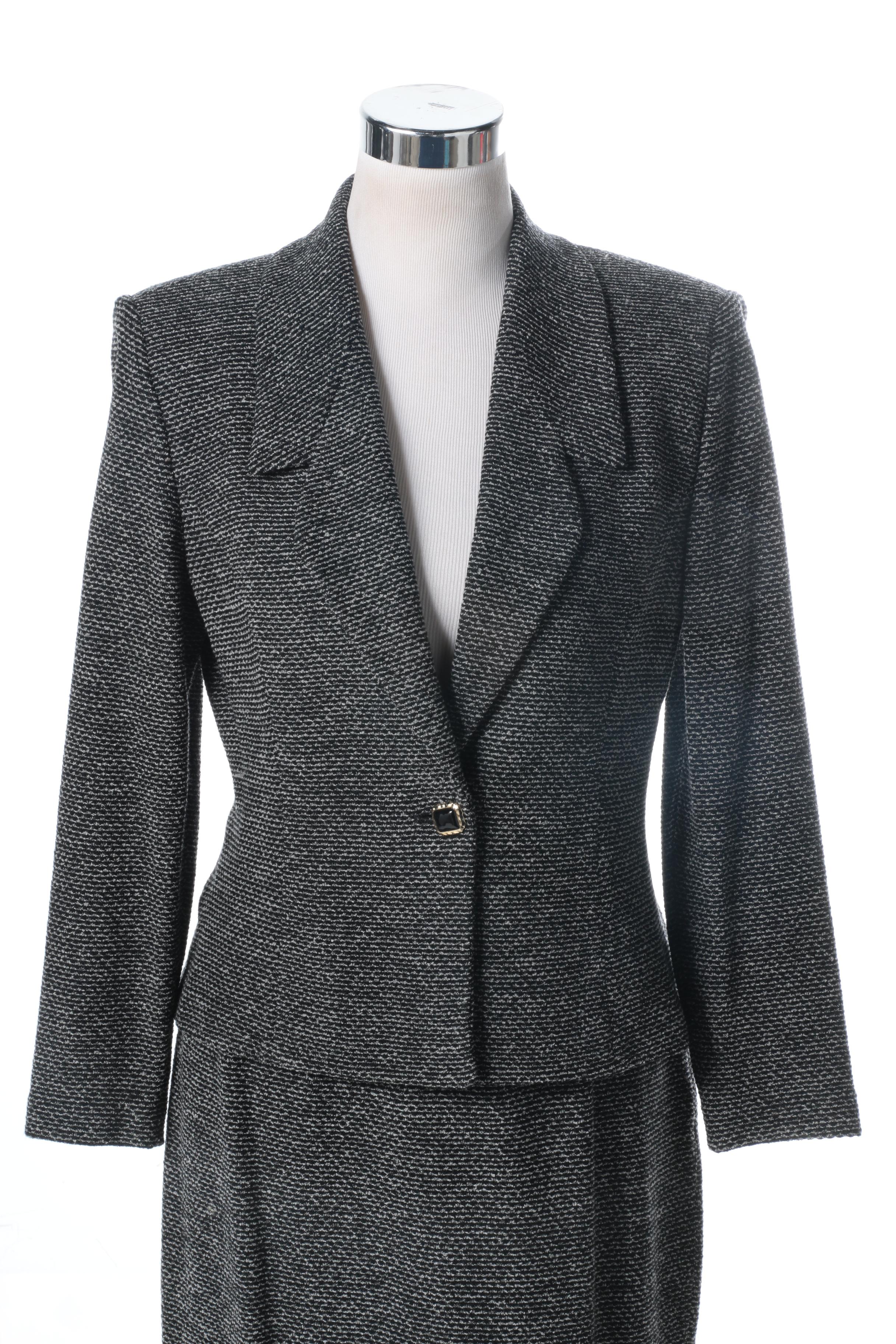 St. John Collection by Marie Gray Knit Skirt Suit