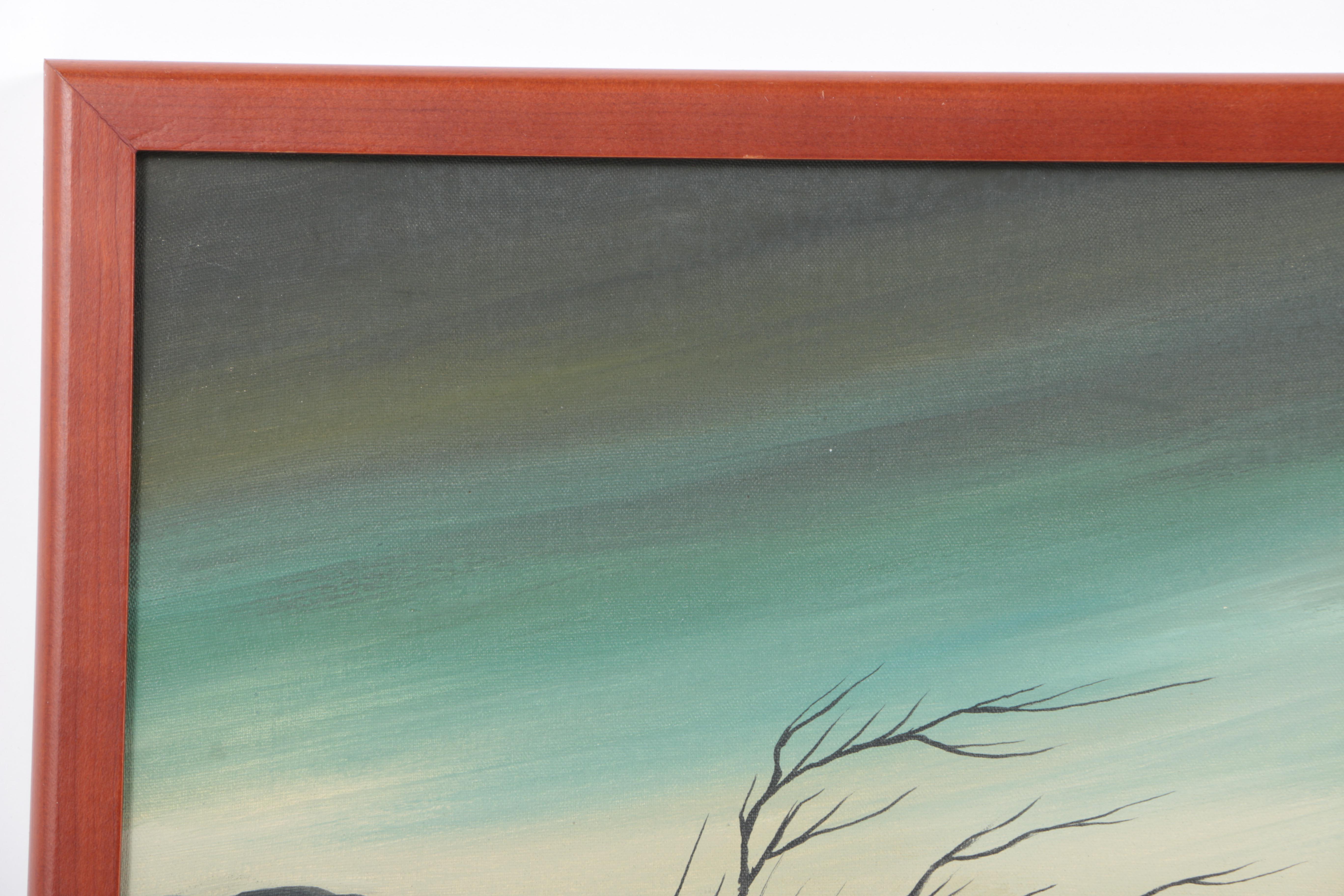 F. Casanova Oil Painting on Canvas "Zapatistas"