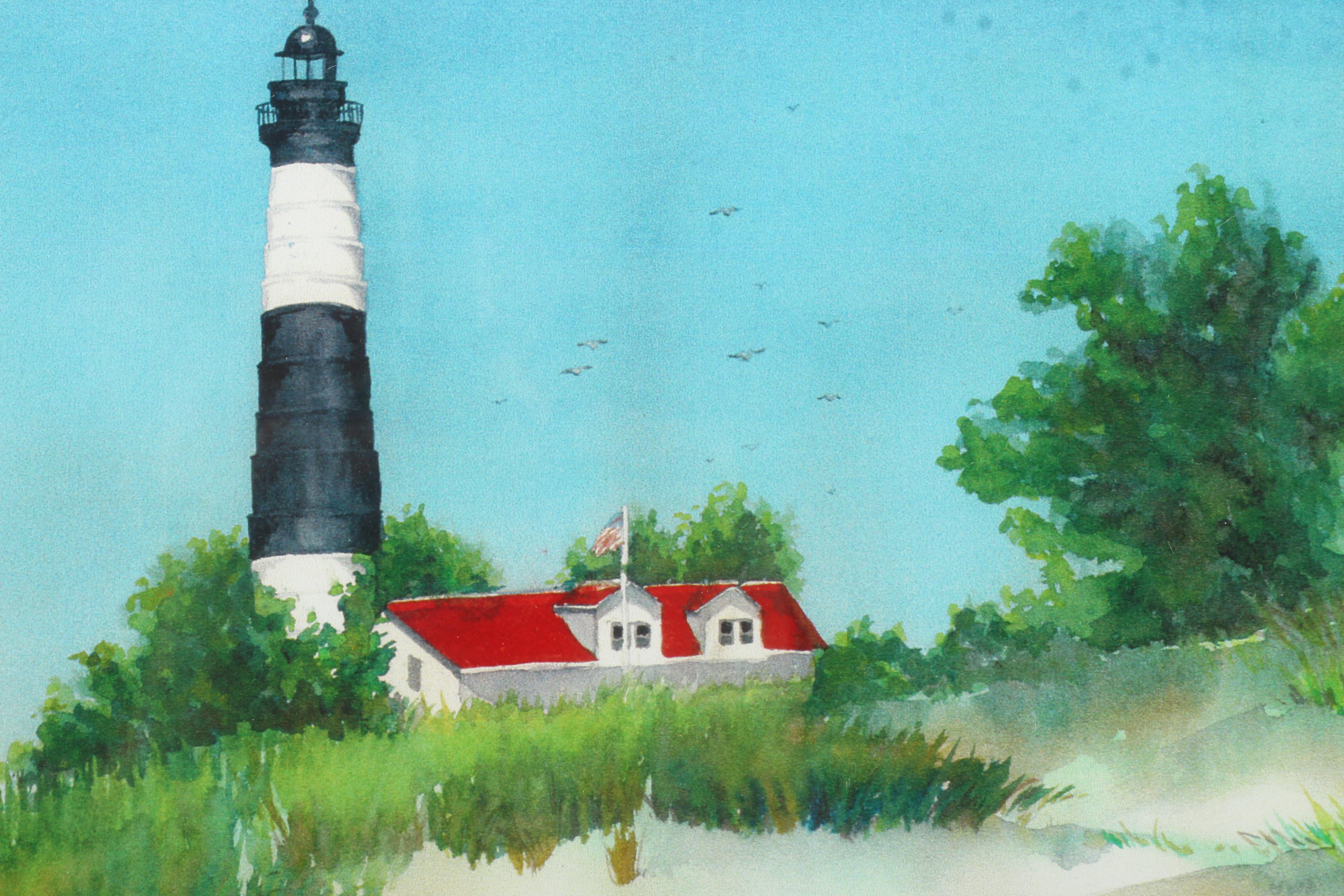 Jean McMullen Limited Edition Lithograph "Big Sable Lighthouse, Ludington"