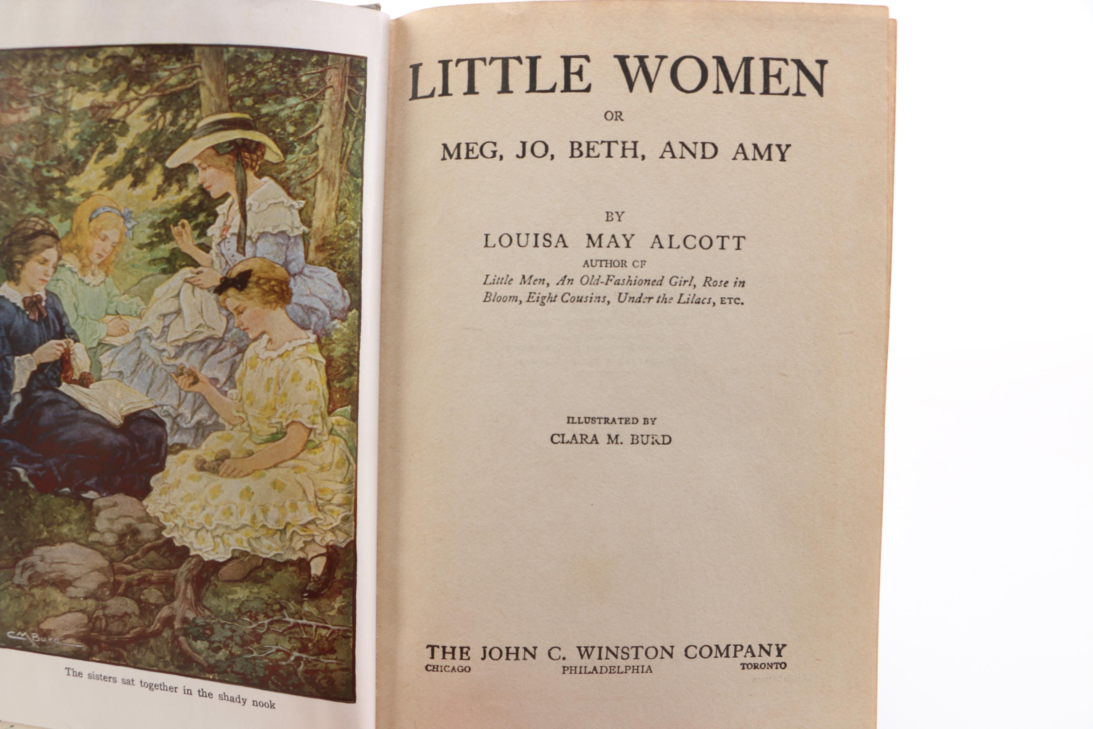 Assorted Fiction Novels Including "Little Women" by Louisa May Alcott