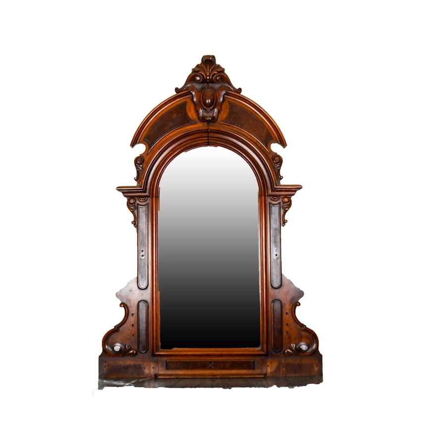 Ornate Wooden Wall Mirror