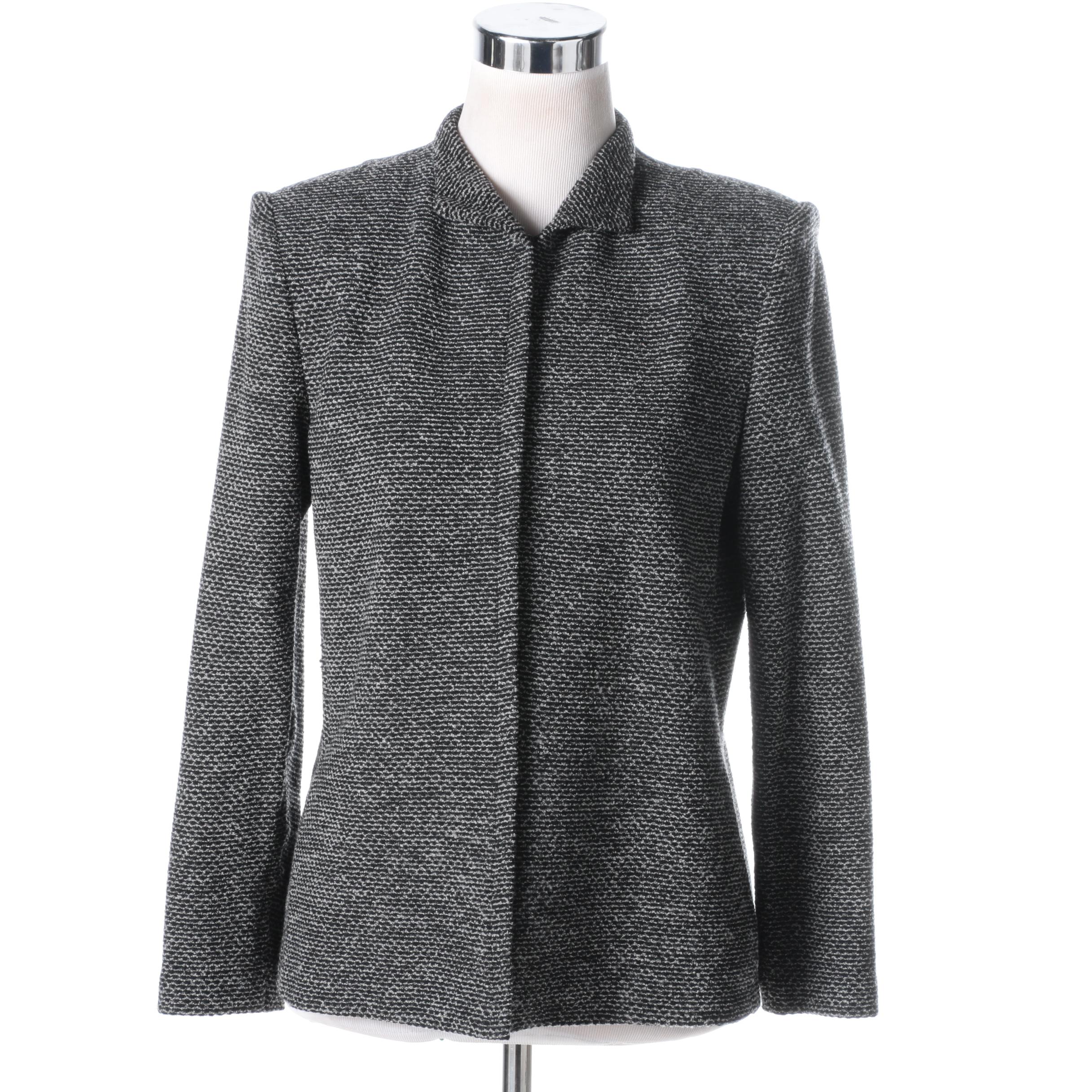 St. John Collection by Marie Gray Black and White Knit Jacket