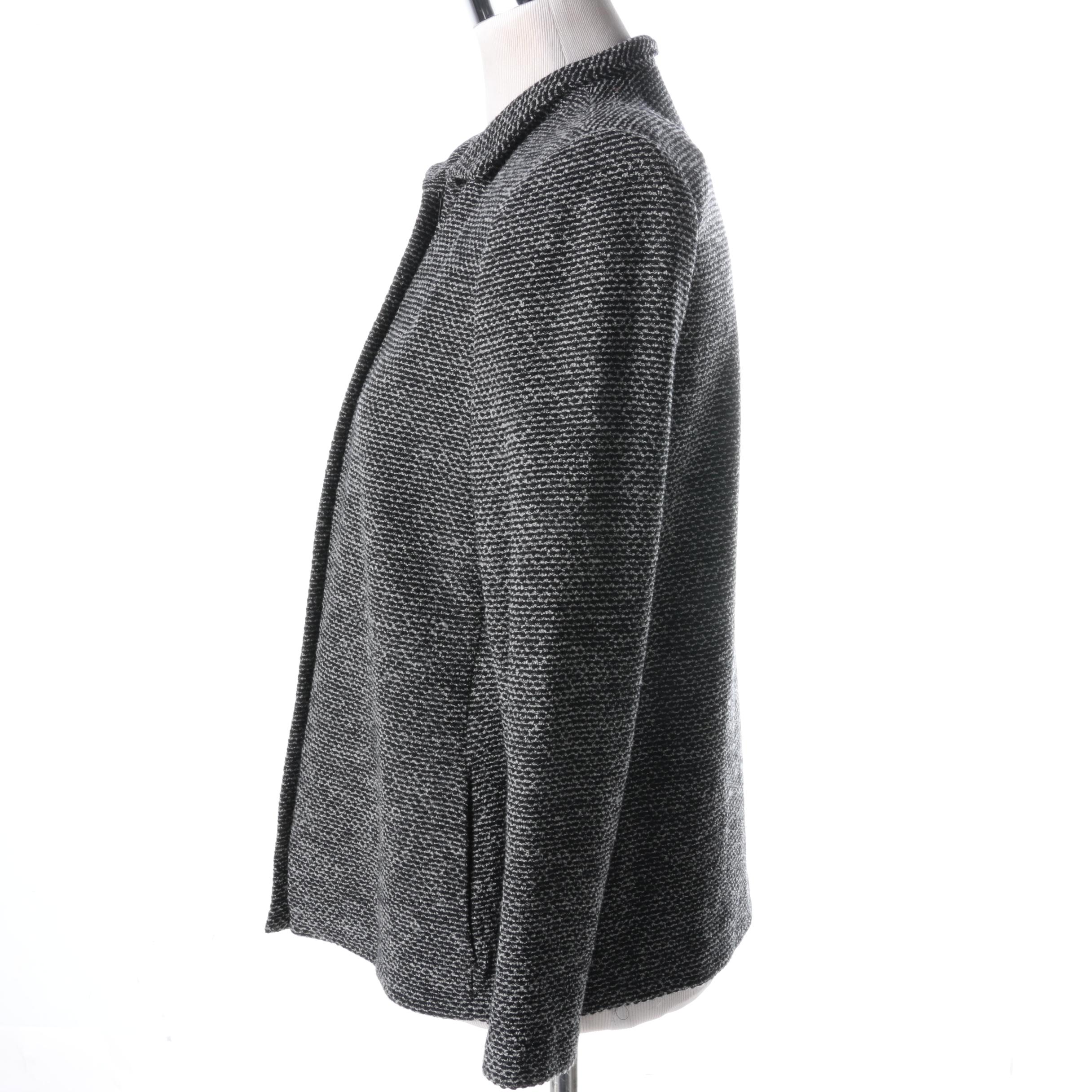 St. John Collection by Marie Gray Black and White Knit Jacket