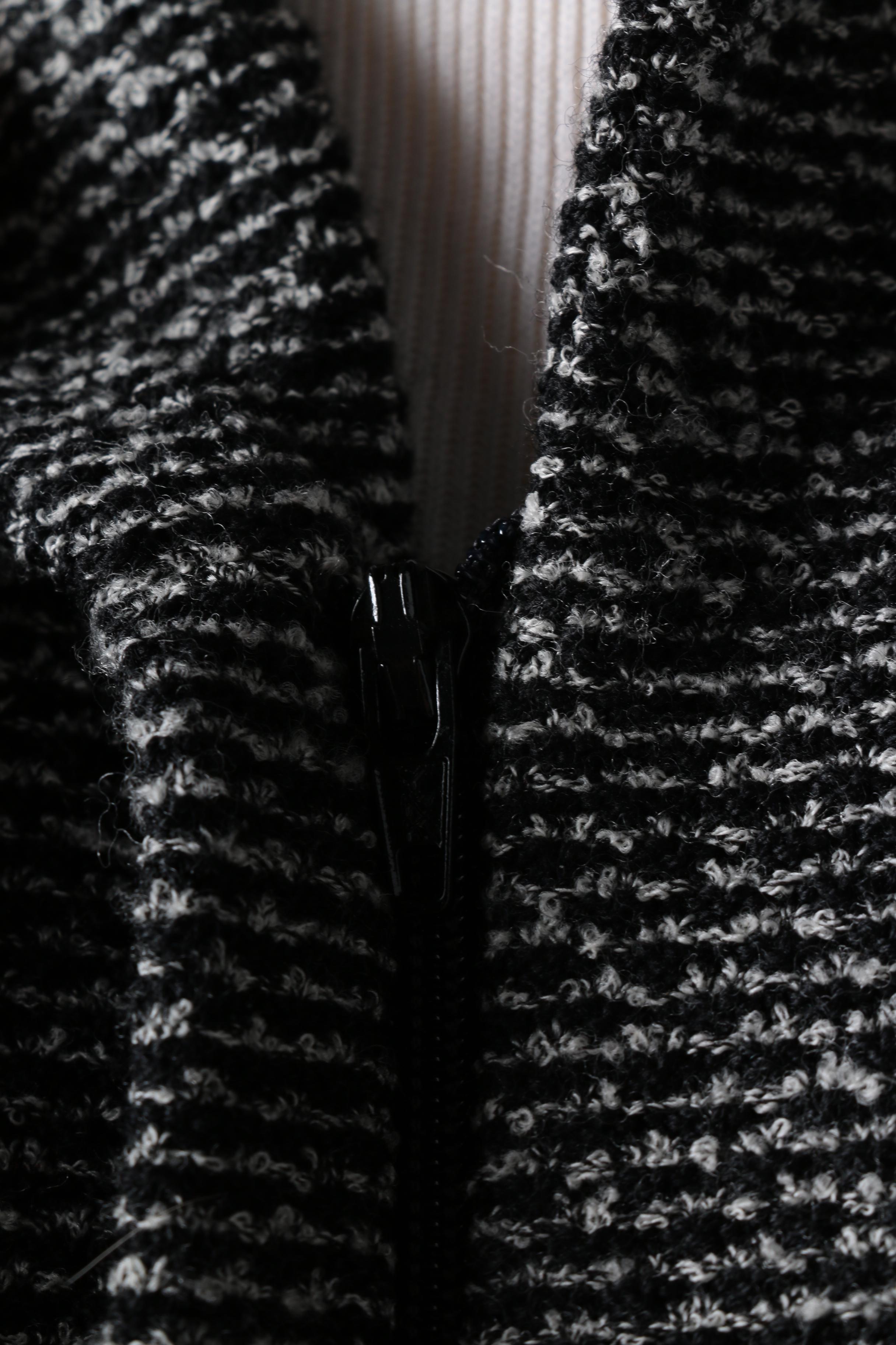 St. John Collection by Marie Gray Black and White Knit Jacket