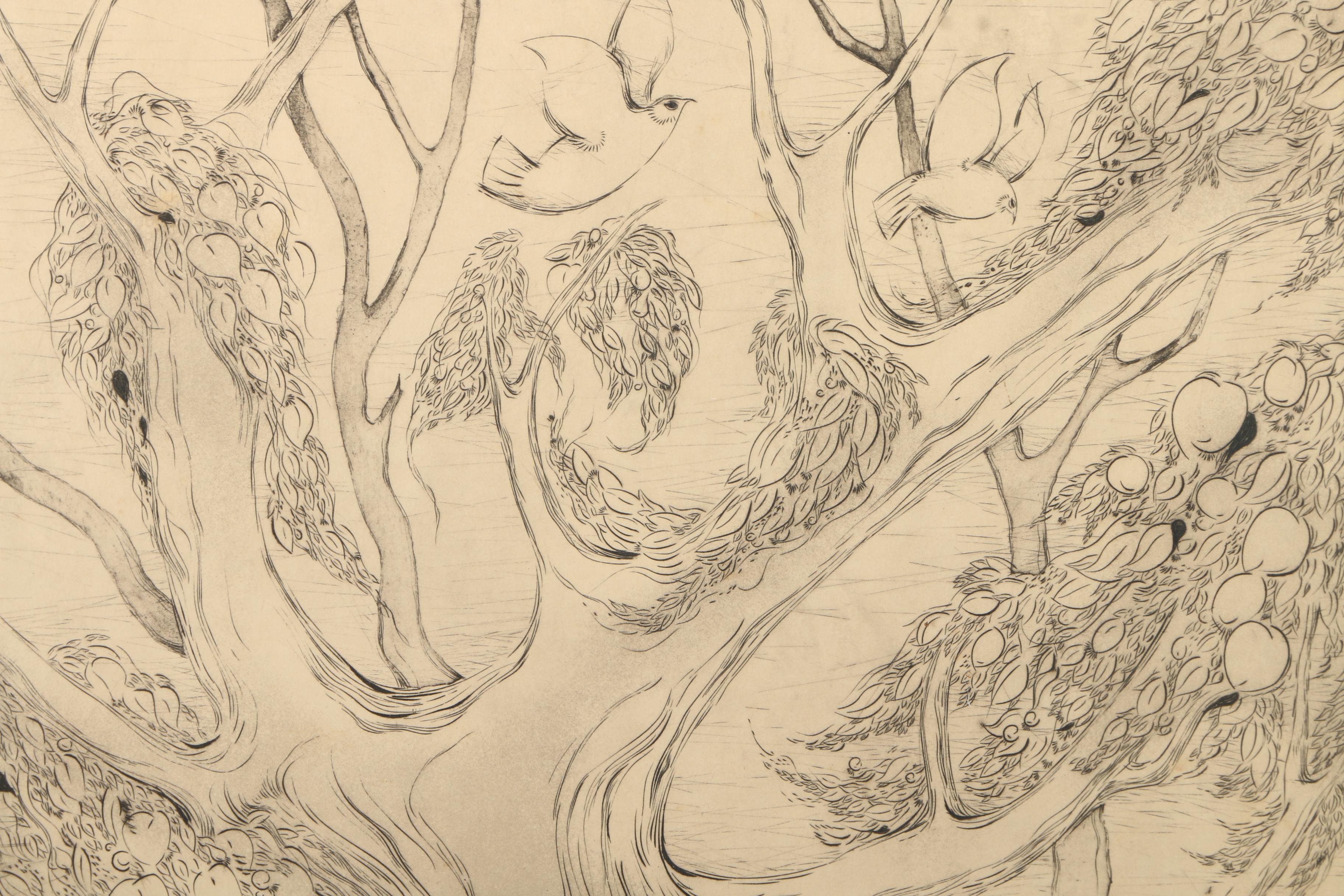 Markowski Limited Edition Intaglio Print "Two Doves"