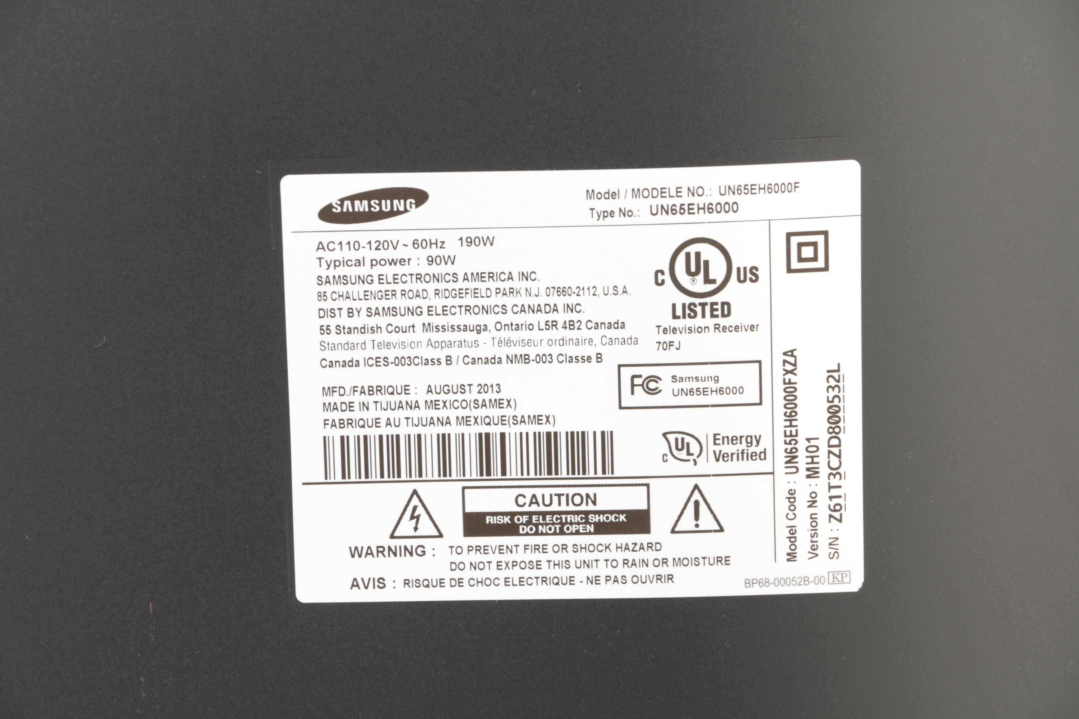 Samsung Flat Screen Television