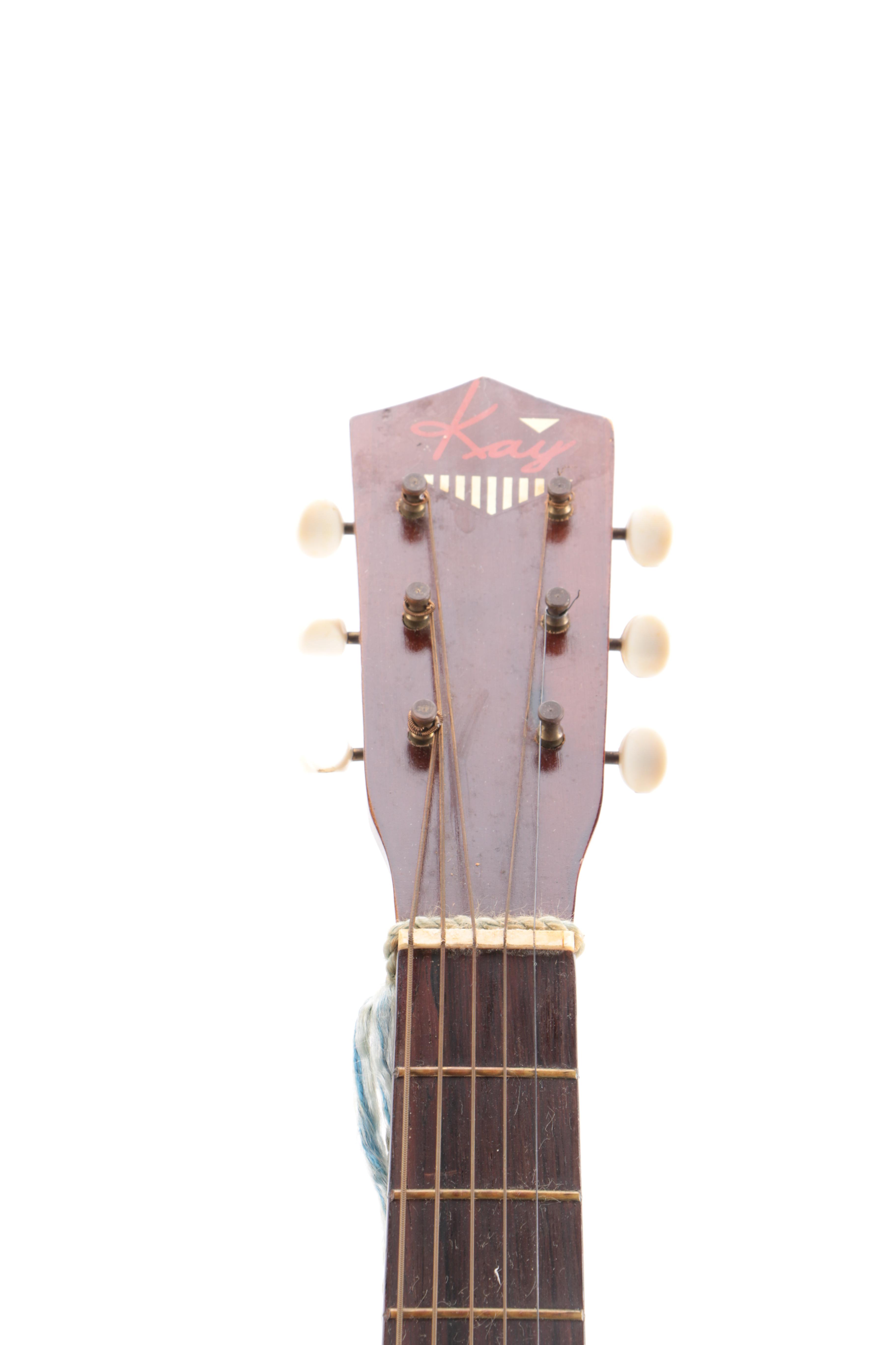 Vintage Kay Parlor Style Acoustic Guitar and Case