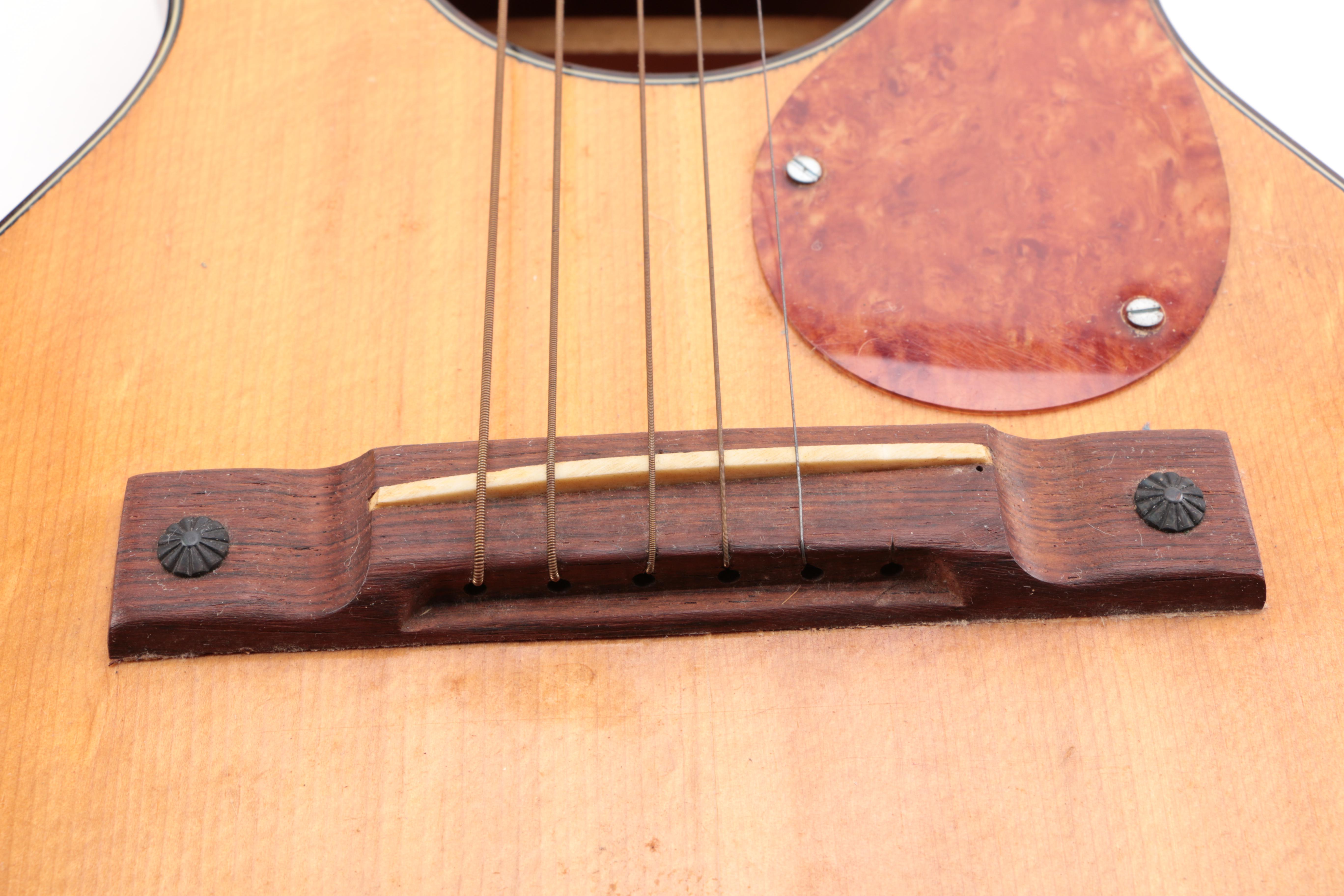 Vintage Kay Parlor Style Acoustic Guitar and Case