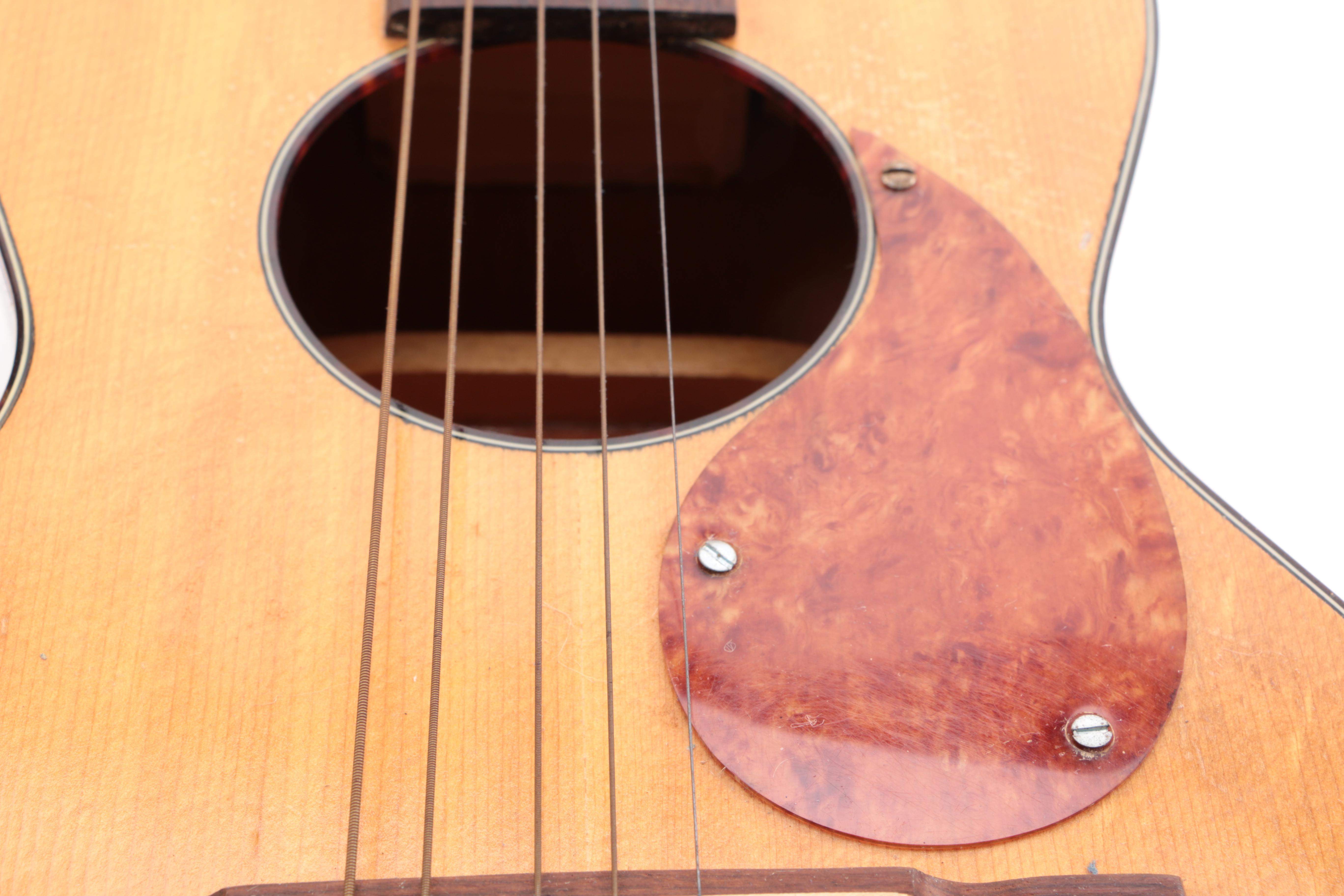Vintage Kay Parlor Style Acoustic Guitar and Case