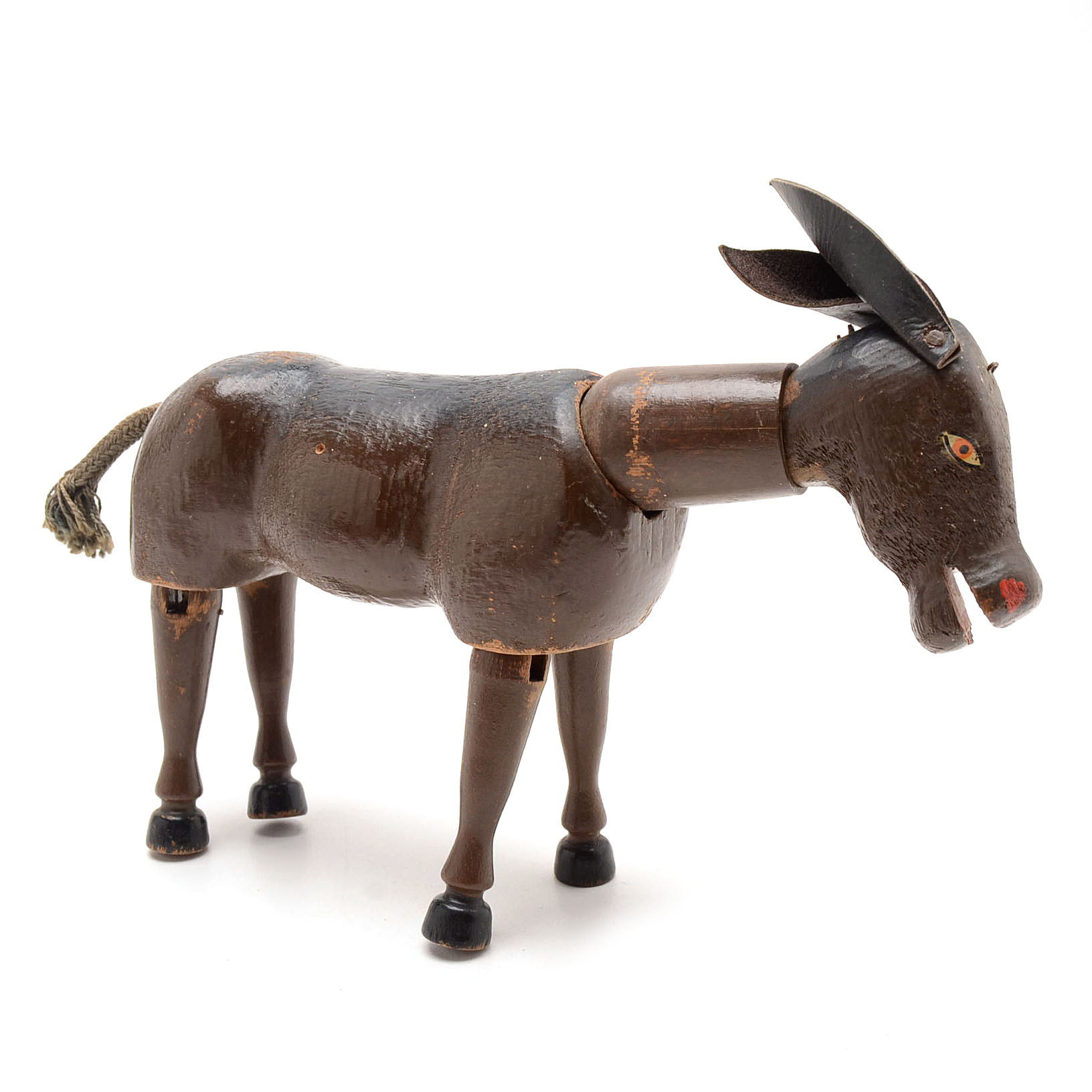 Schoenhut Jointed Wood Figural Horse and Donkey Circus Toys