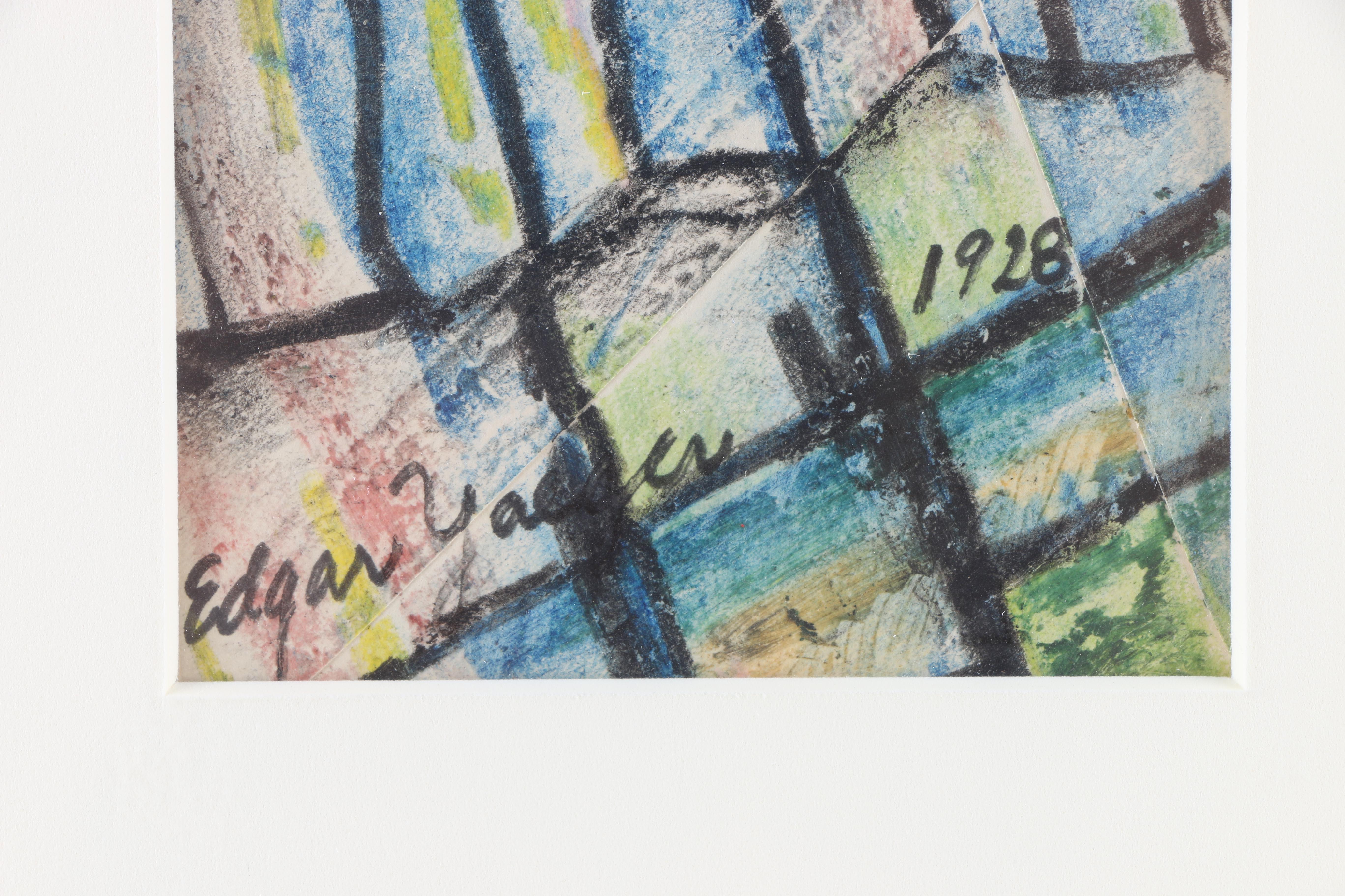 Original Edgar Yaeger Pastel Drawing