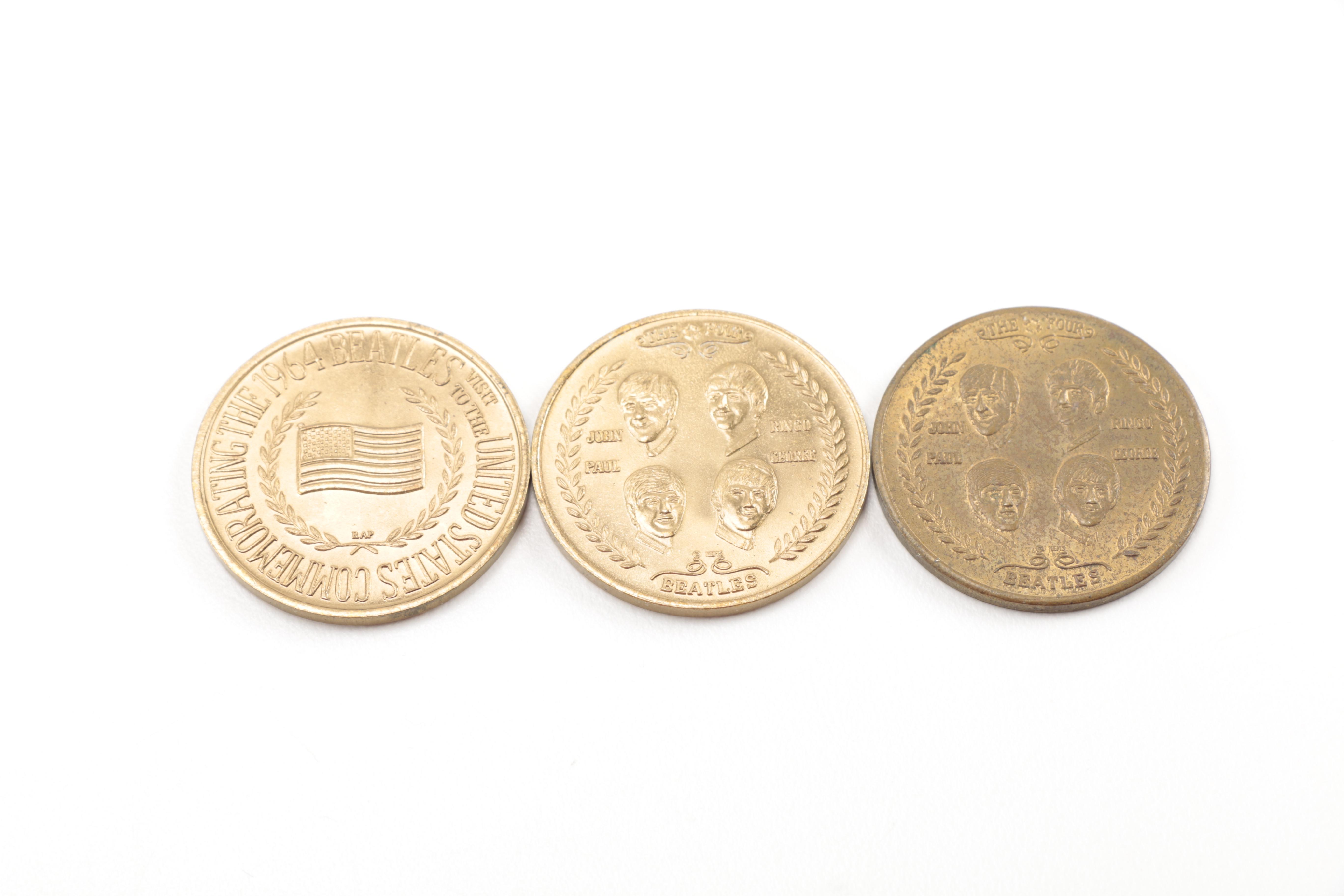 Vintage Beatles Jewelry and Commemorative Coins