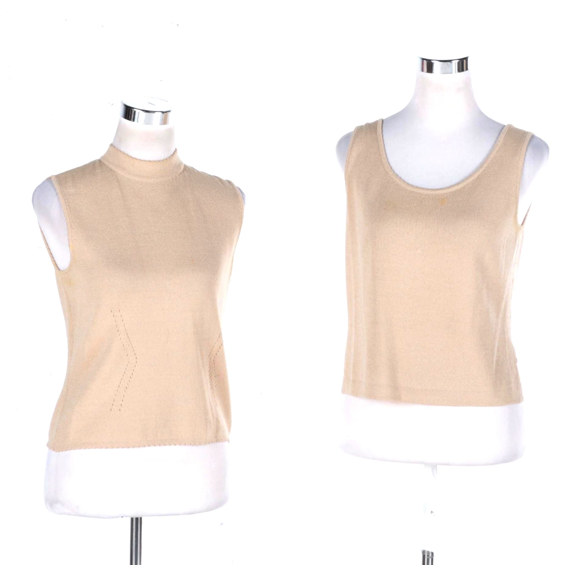 St. John Women's Beige Tops