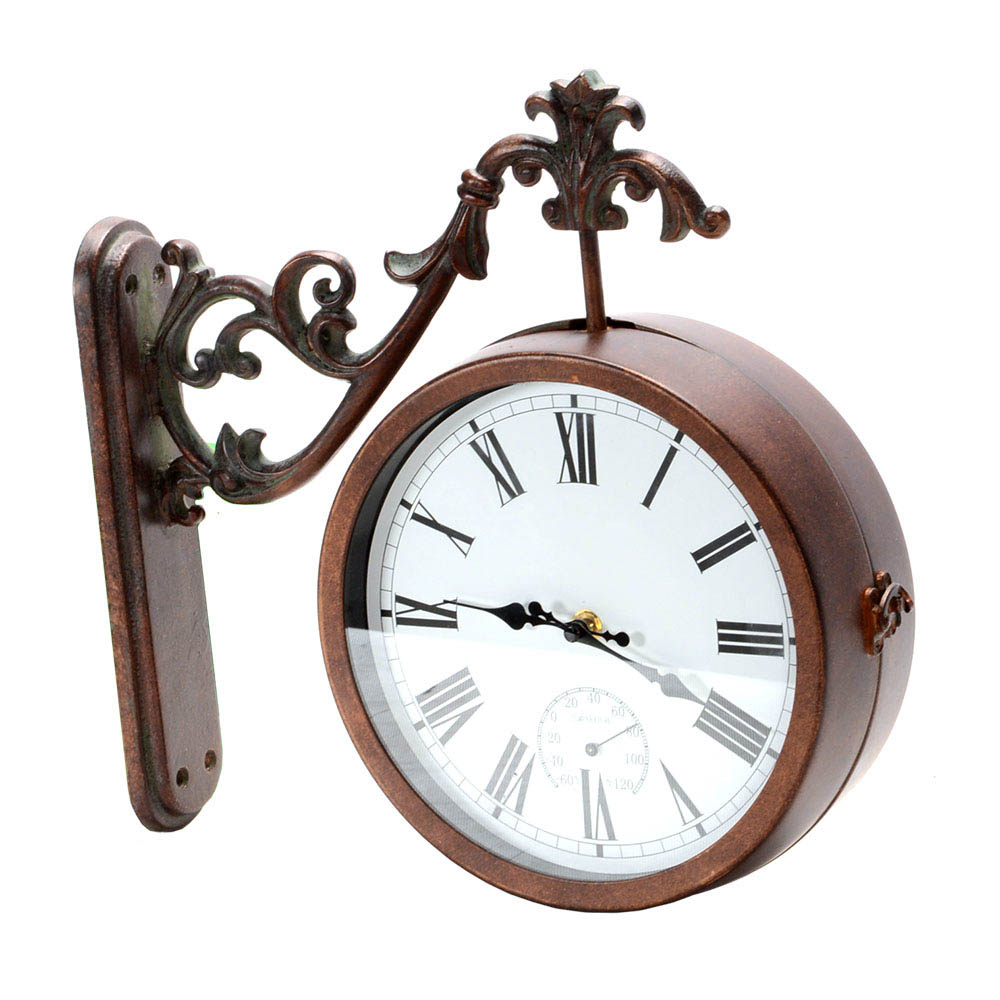 Decorative Wall Mount Clock on Bracket