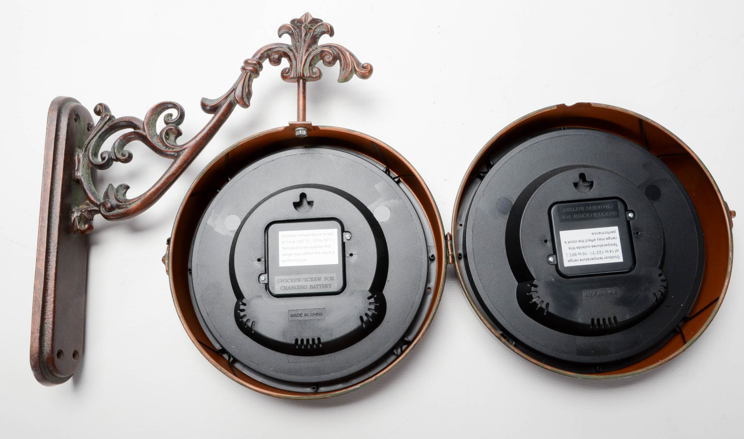 Decorative Wall Mount Clock on Bracket