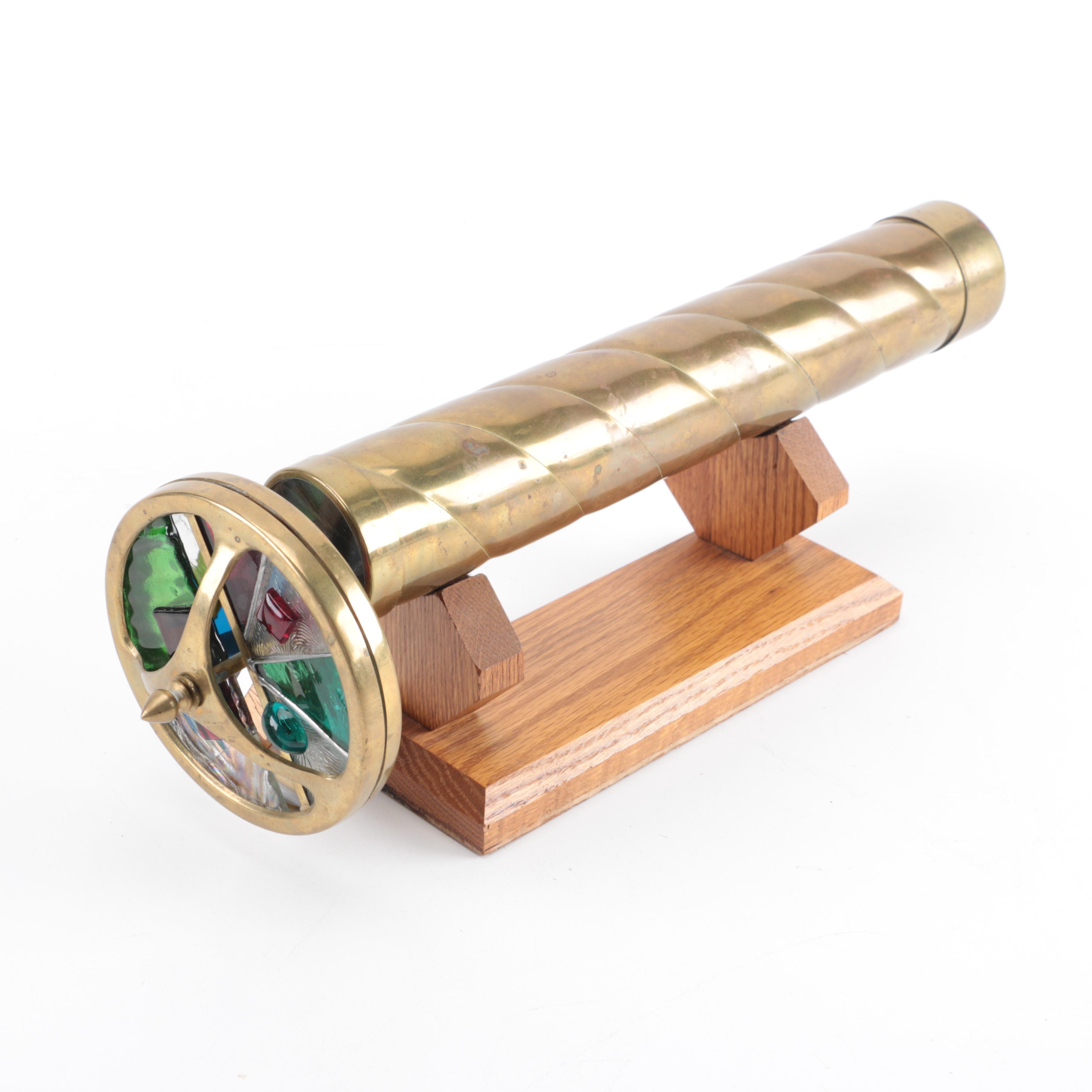 Brass Kaleidoscope With Stand