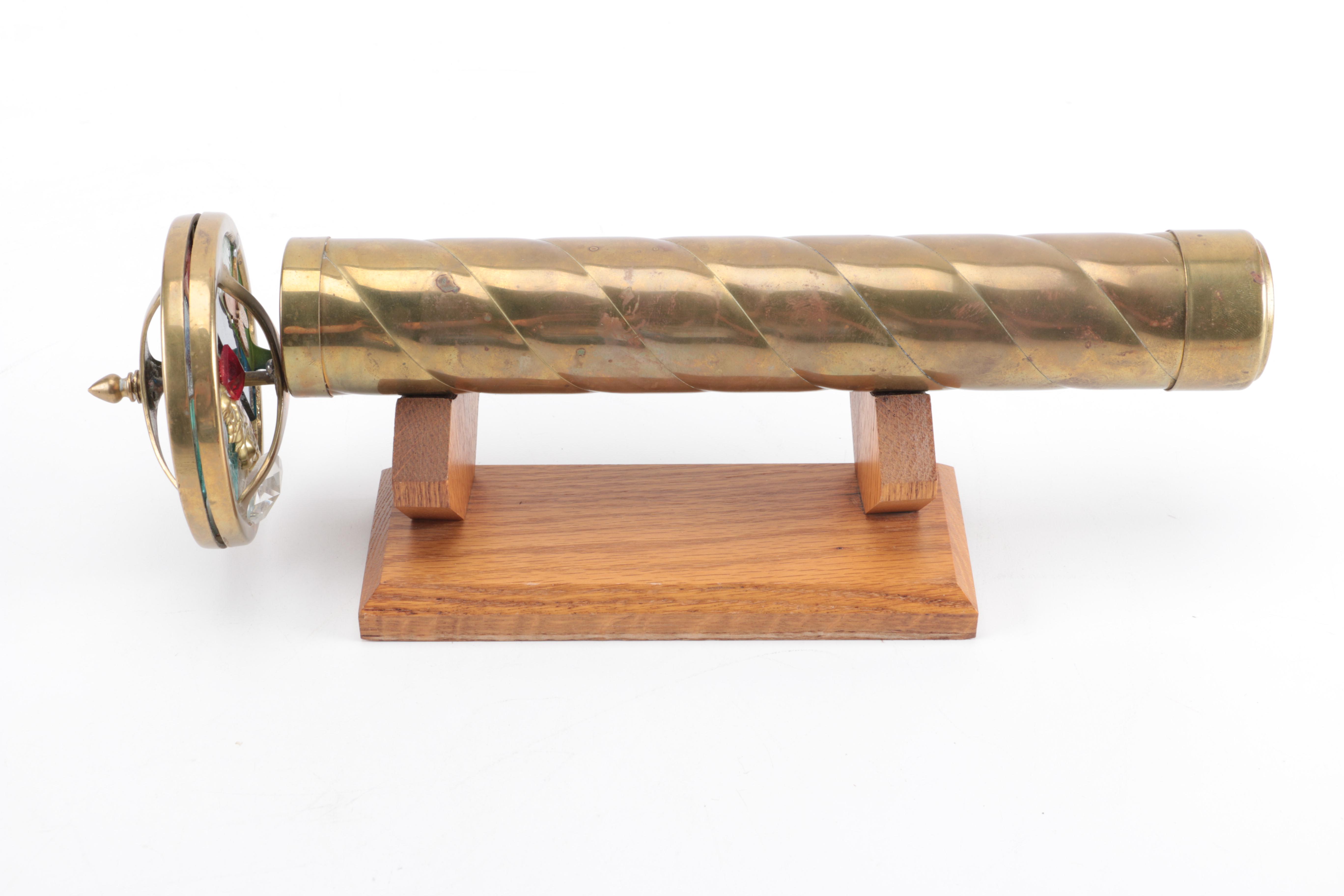 Brass Kaleidoscope With Stand
