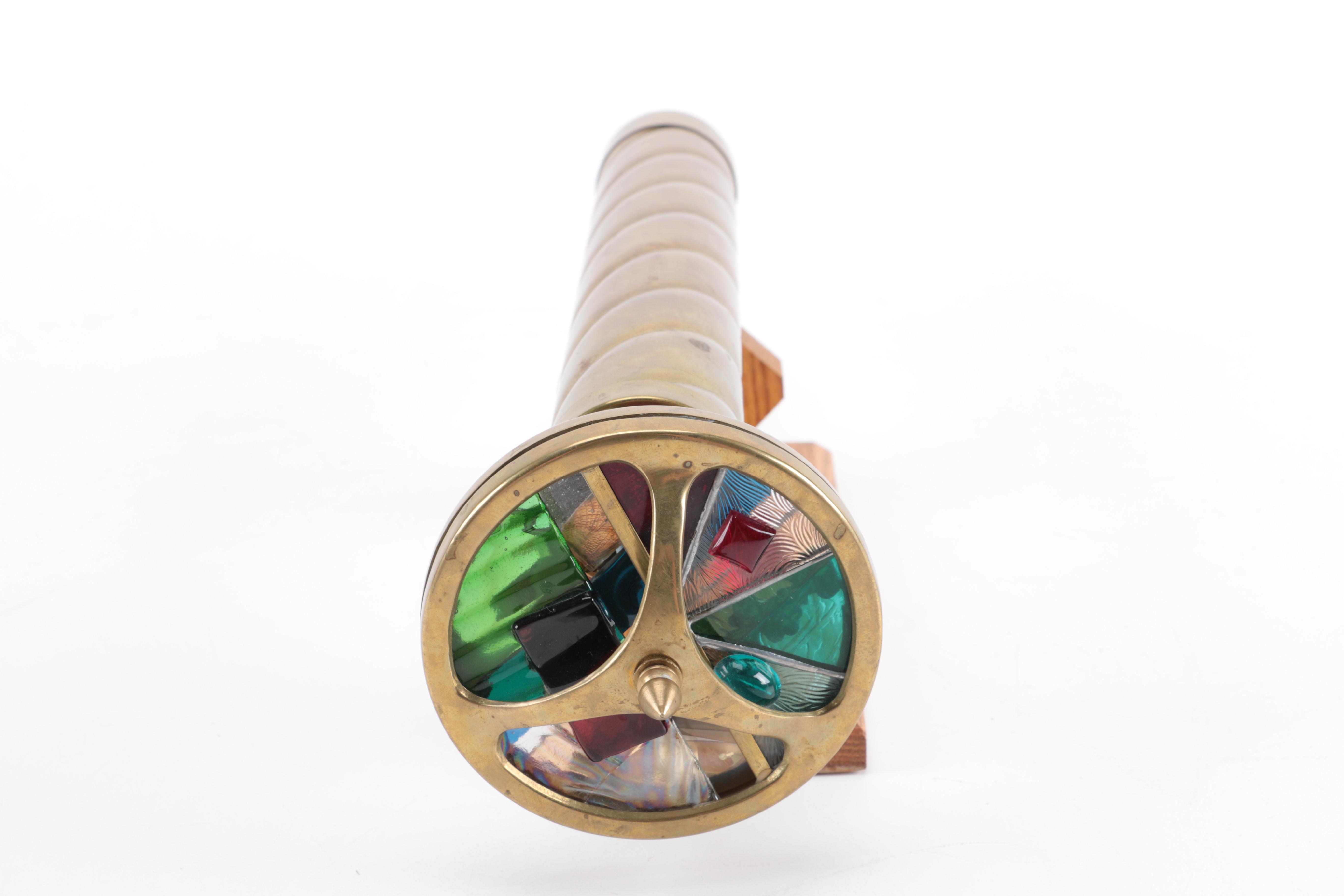 Brass Kaleidoscope With Stand