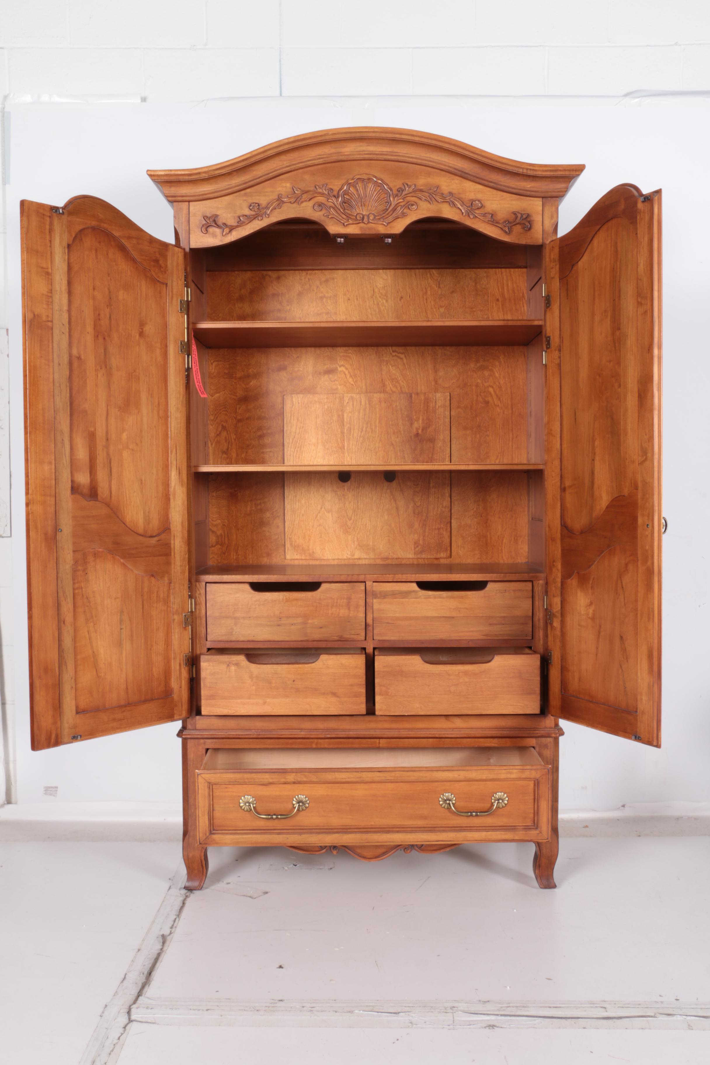 French Provincial Style Maple Armoire from Ethan Allen "Legacy"