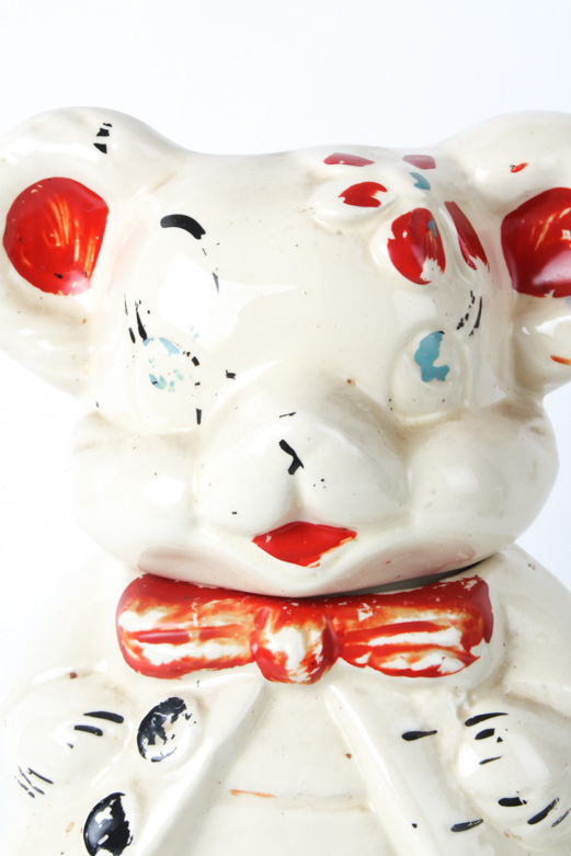 Vintage Turnabout Bisque Bear Cookie Jar