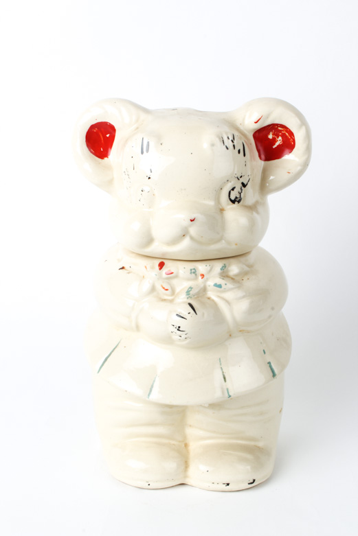 Vintage Turnabout Bisque Bear Cookie Jar