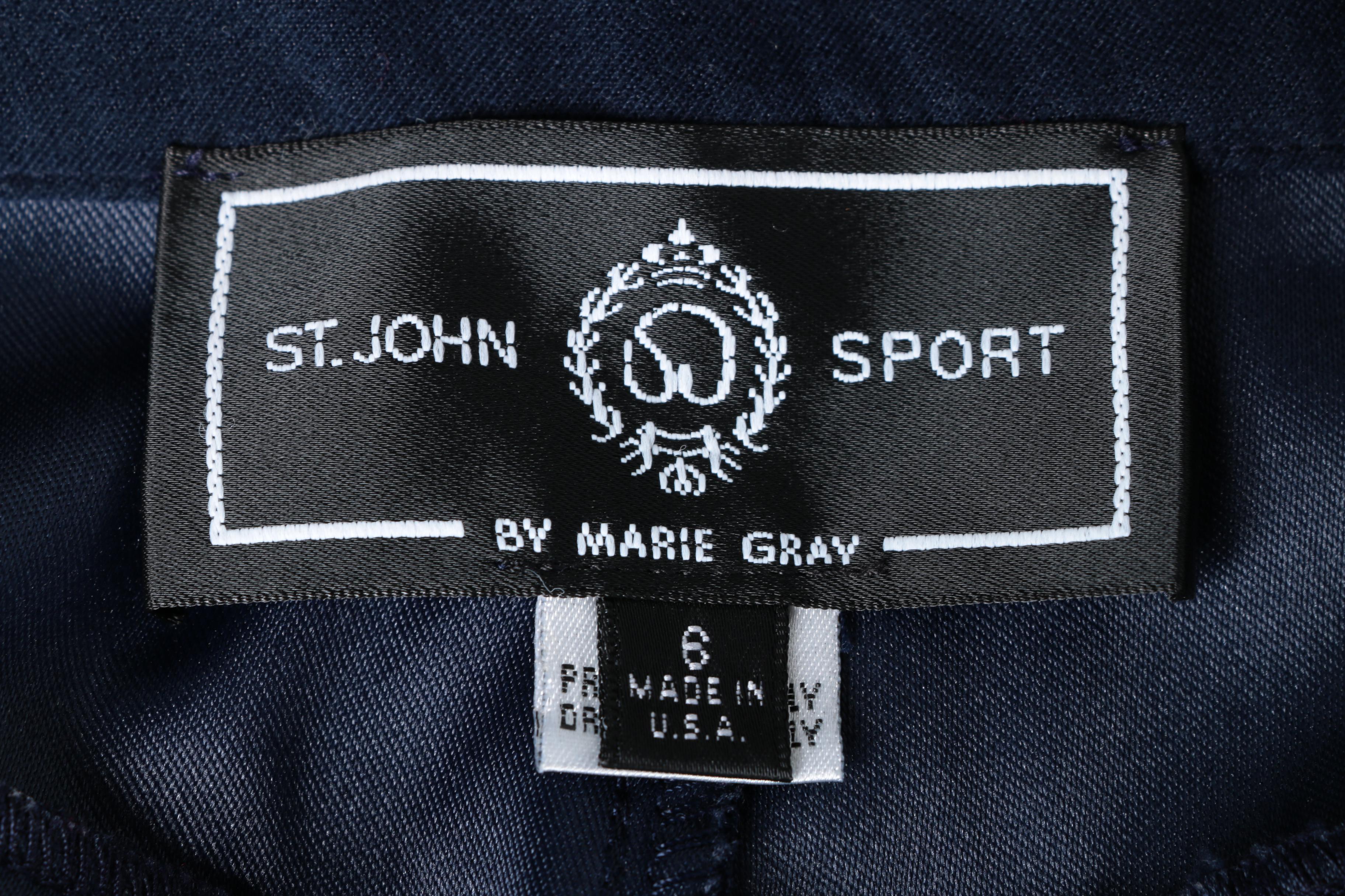 St. John Sport By Marie Gray Five Pocket Style Pants
