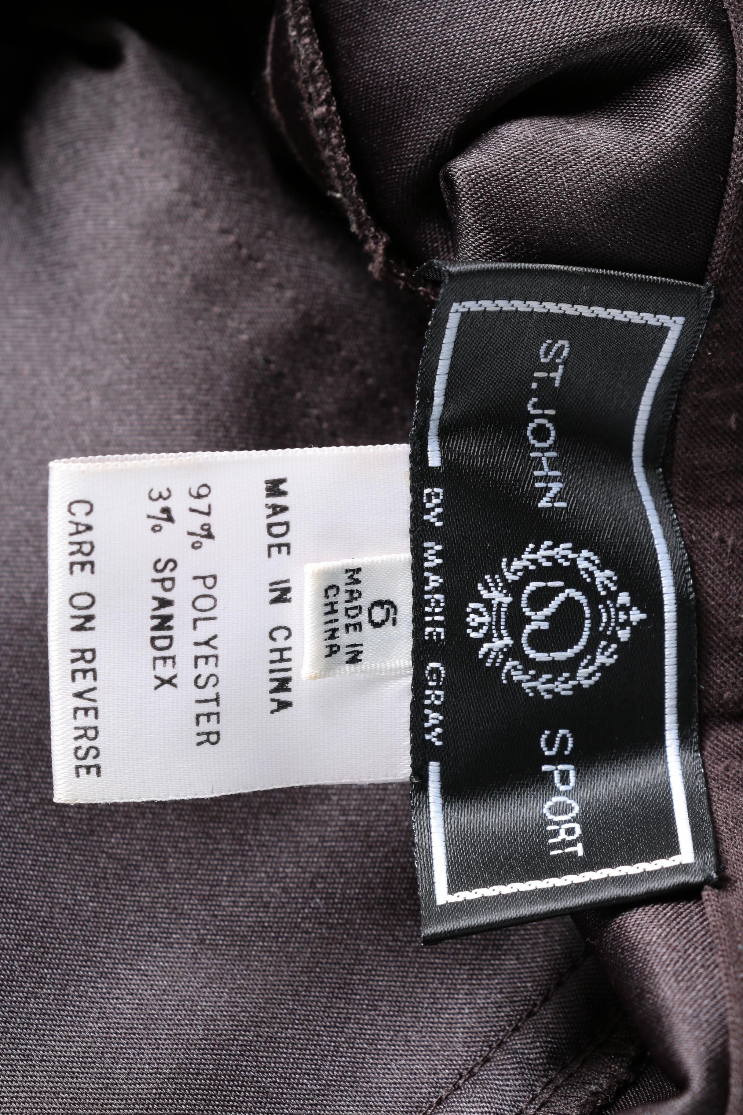 St. John Sport By Marie Gray Five Pocket Style Pants