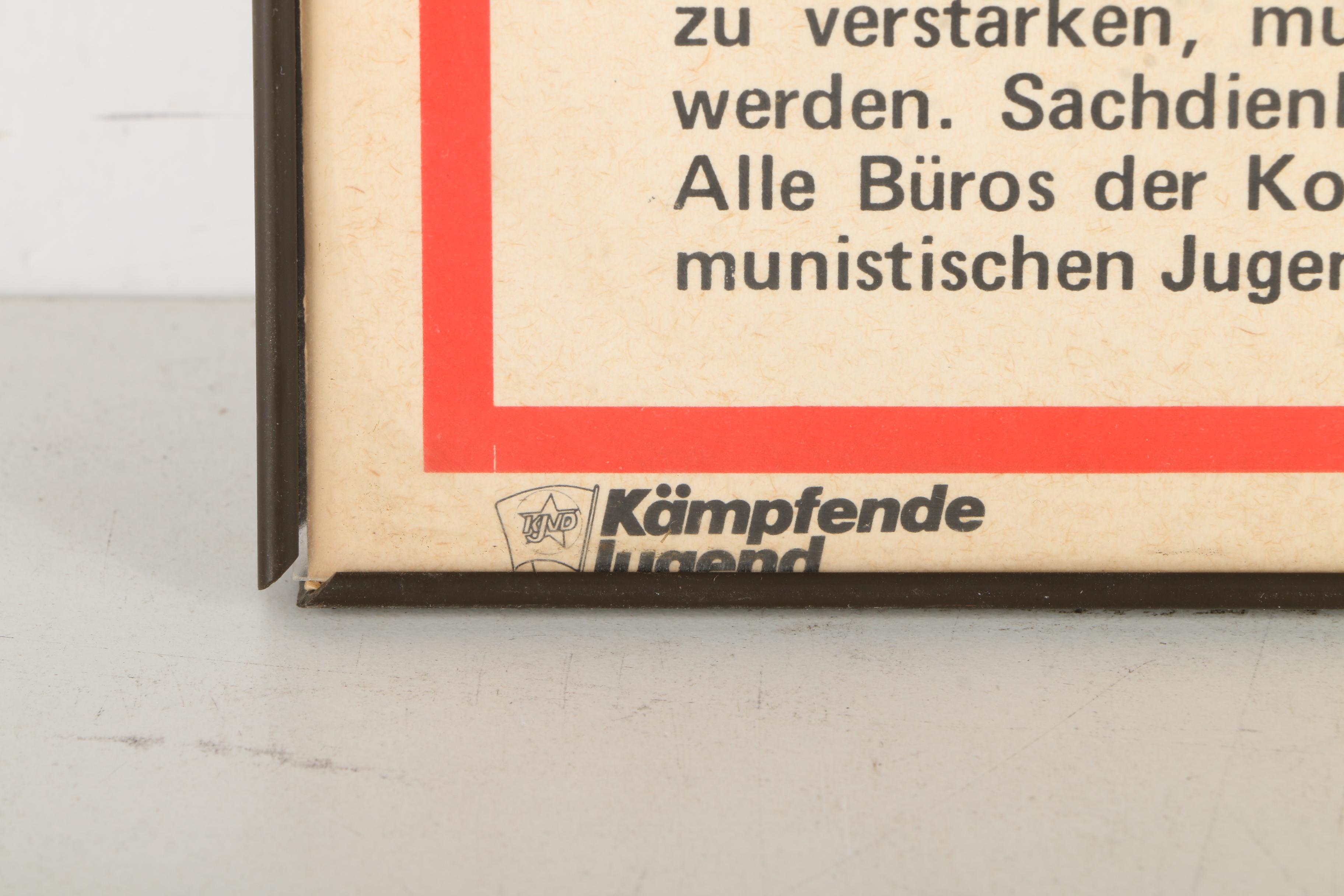 Cold War Era German Leonid Brezhnev Political Poster