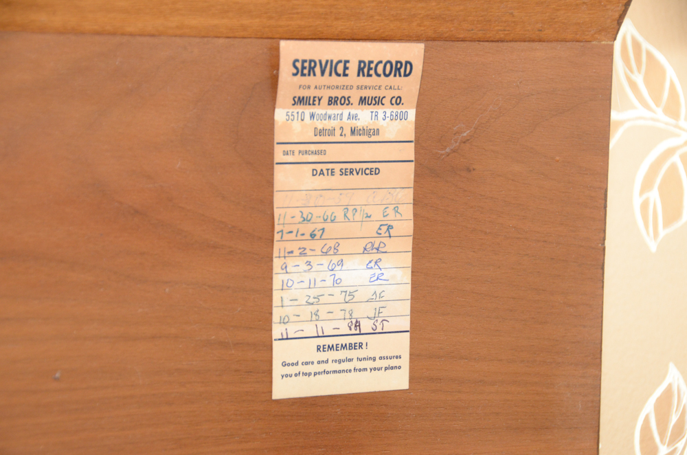 Baldwin Acrosonic Spinet Piano and Bench