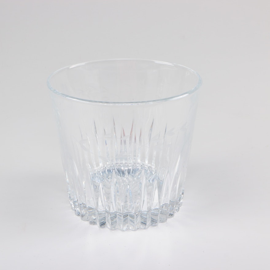 Crystal Bowl With Etched Designs