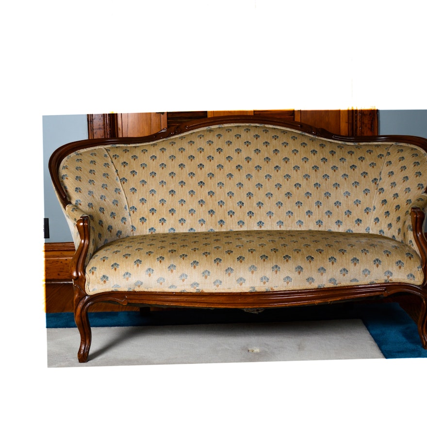 Louis XV Style Upholstered Sofa