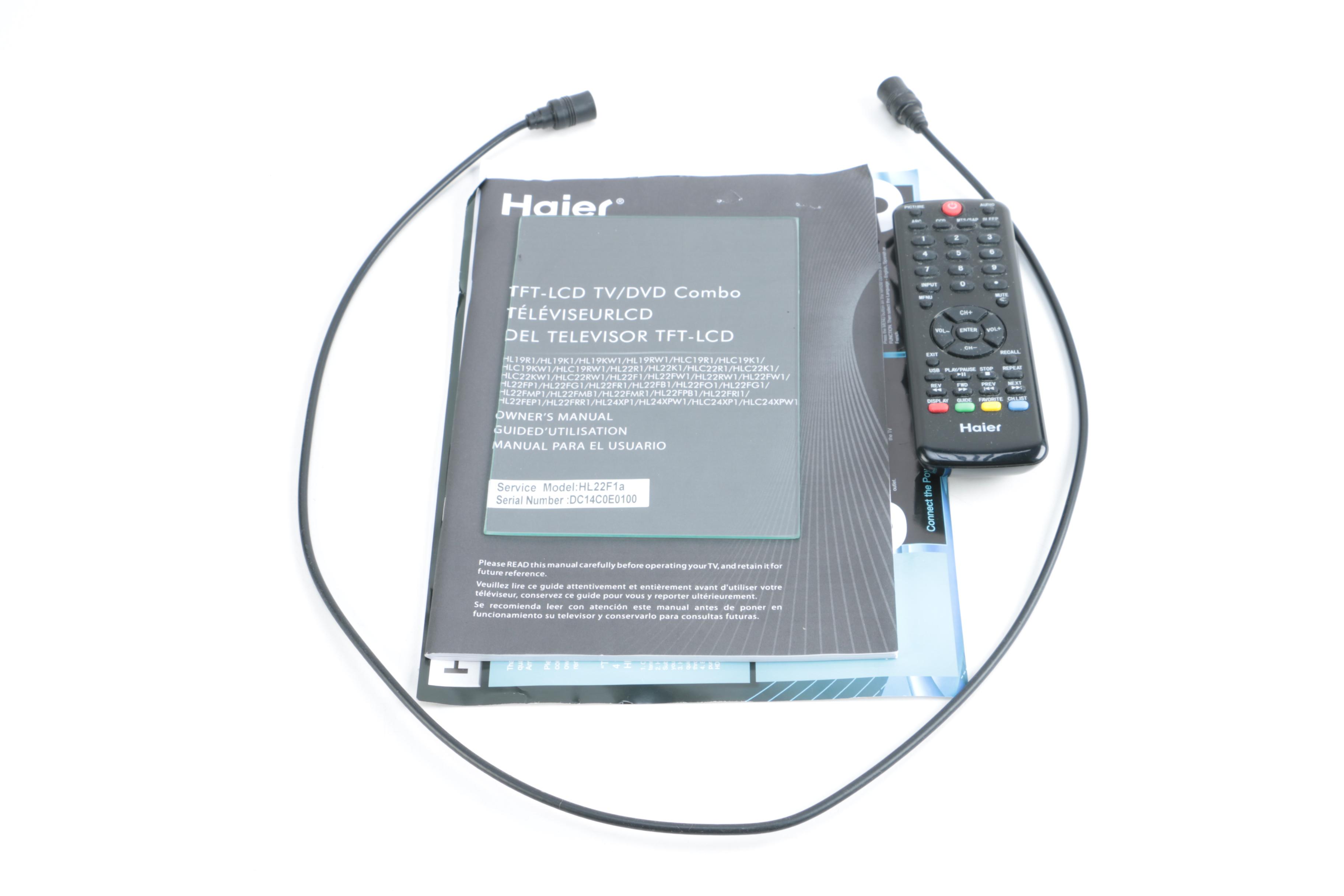 Haier 22" LCD Television with Built-In DVD Player