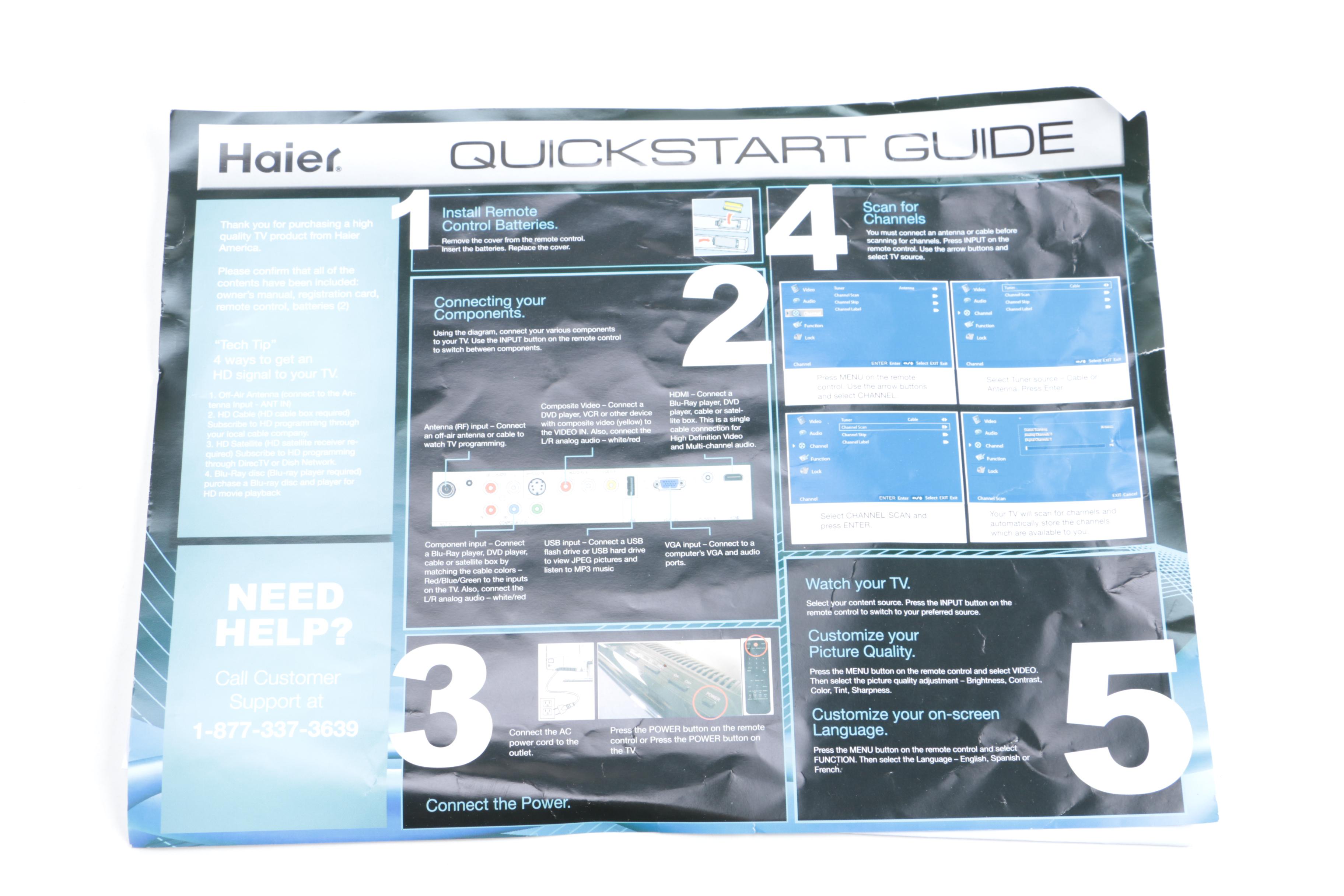 Haier 22" LCD Television with Built-In DVD Player