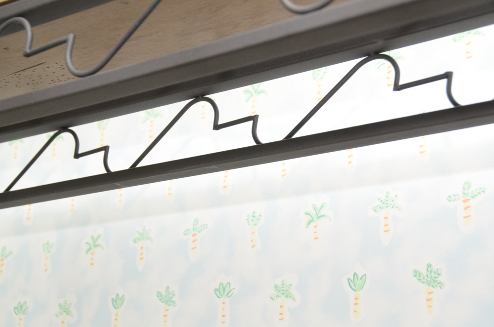 Tiered Wood and Metal Bookshelf