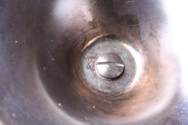 Vintage William Adams Crystal and Plated Silver Cake Stand