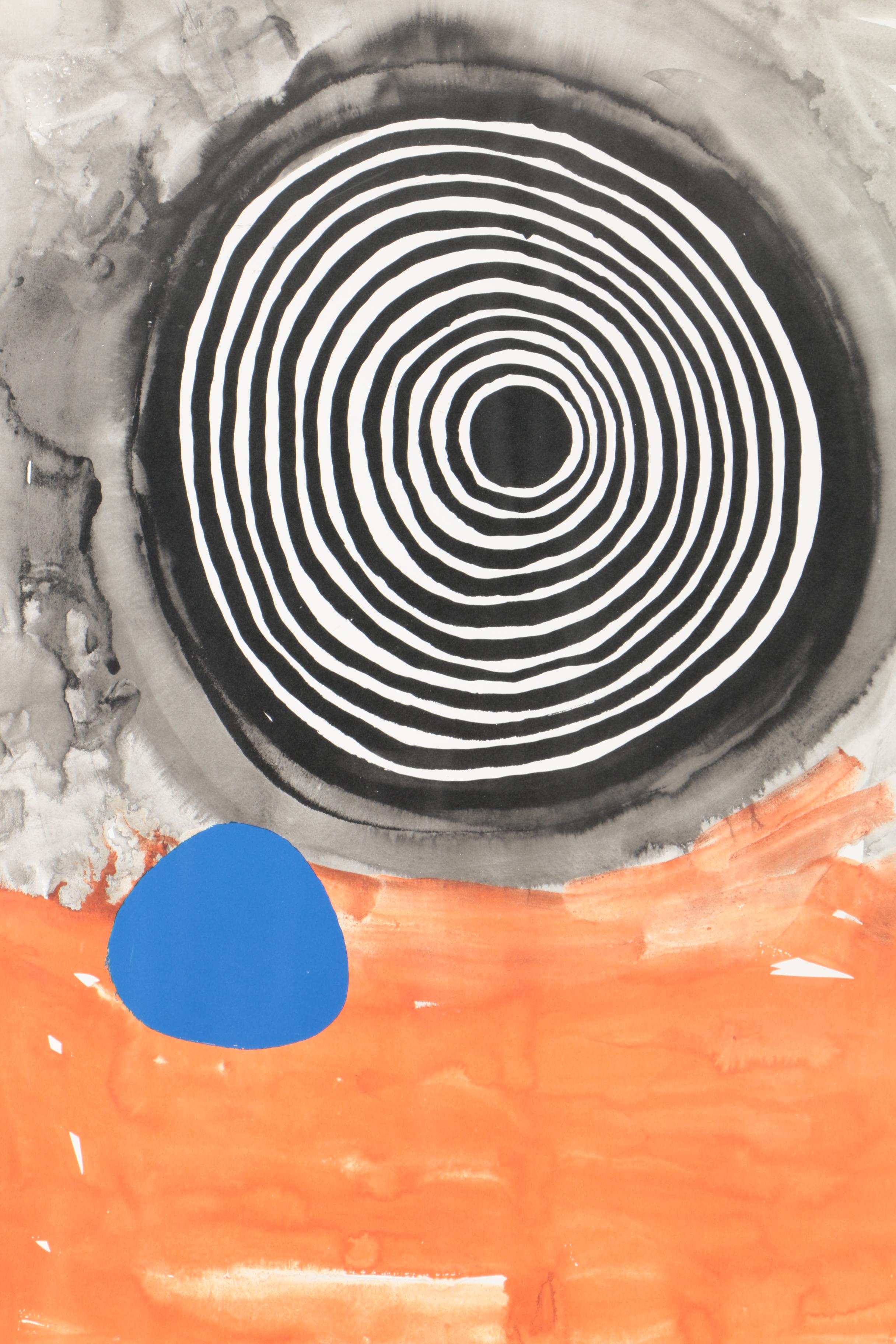 Lithograph on Paper After Alexander Calder's "Maelstrom With Blue"
