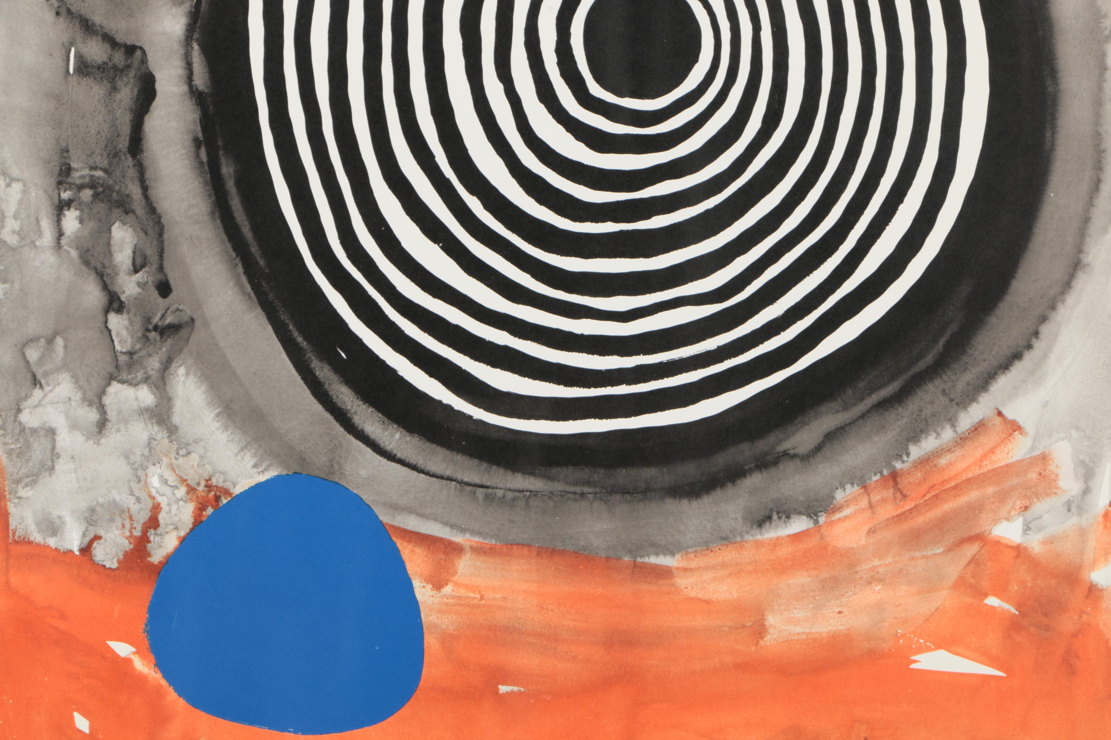 Lithograph on Paper After Alexander Calder's "Maelstrom With Blue"