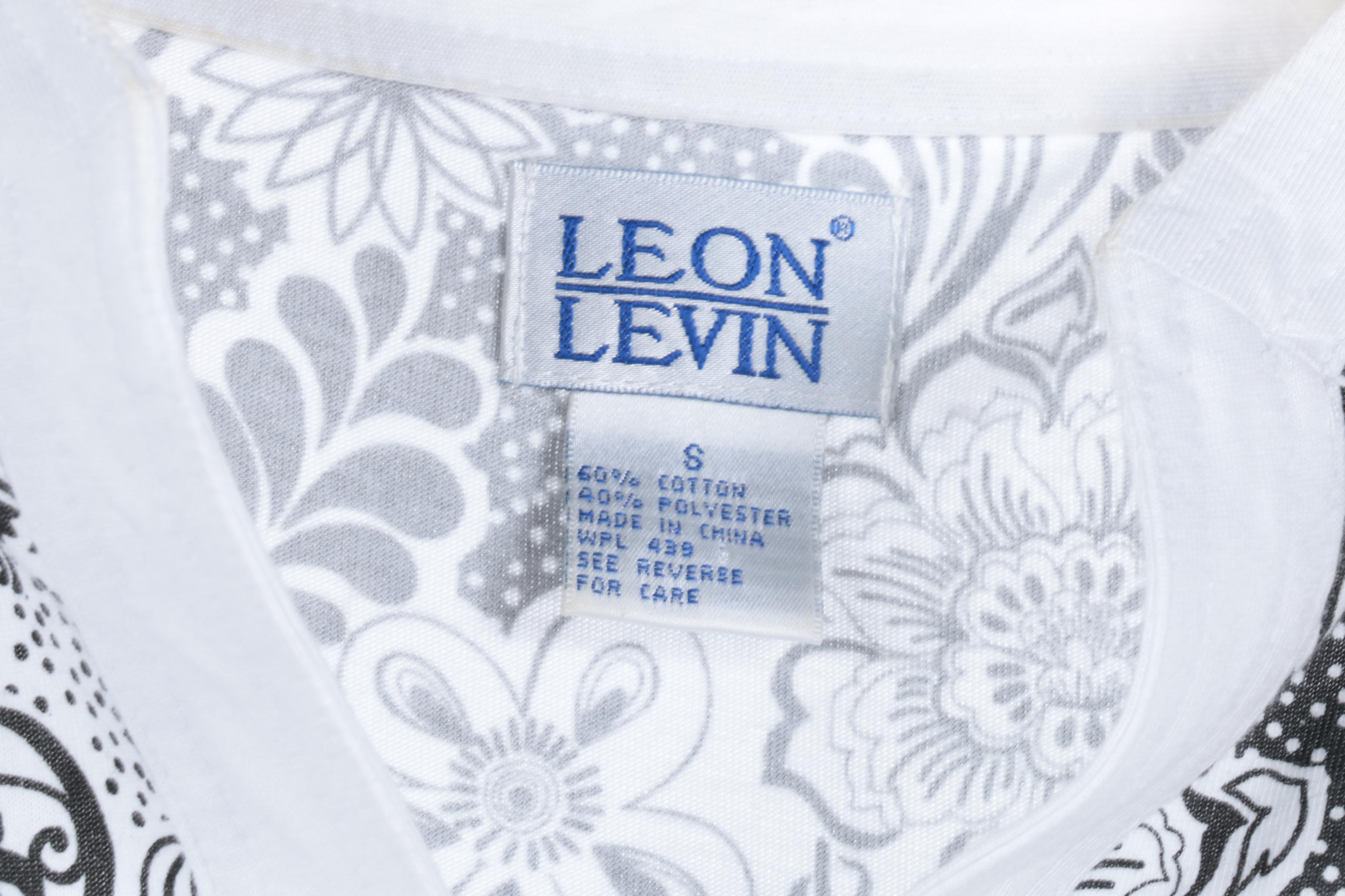 Assorted Women's Tops Including Leon Levin