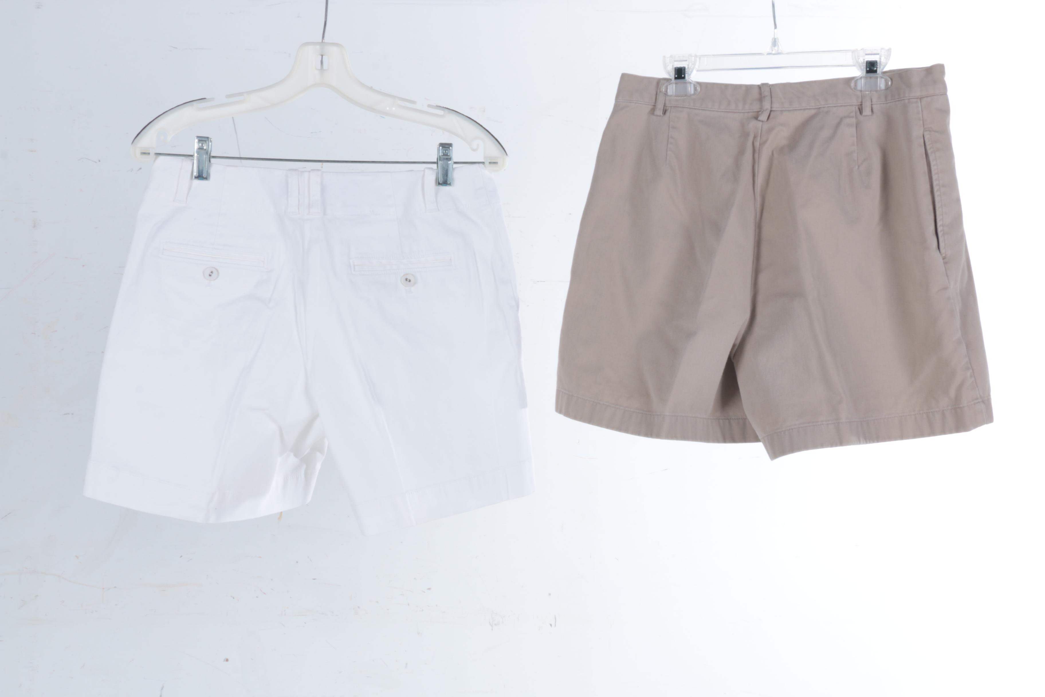 Women's White and Tan Shorts Including Ralph Lauren Sport