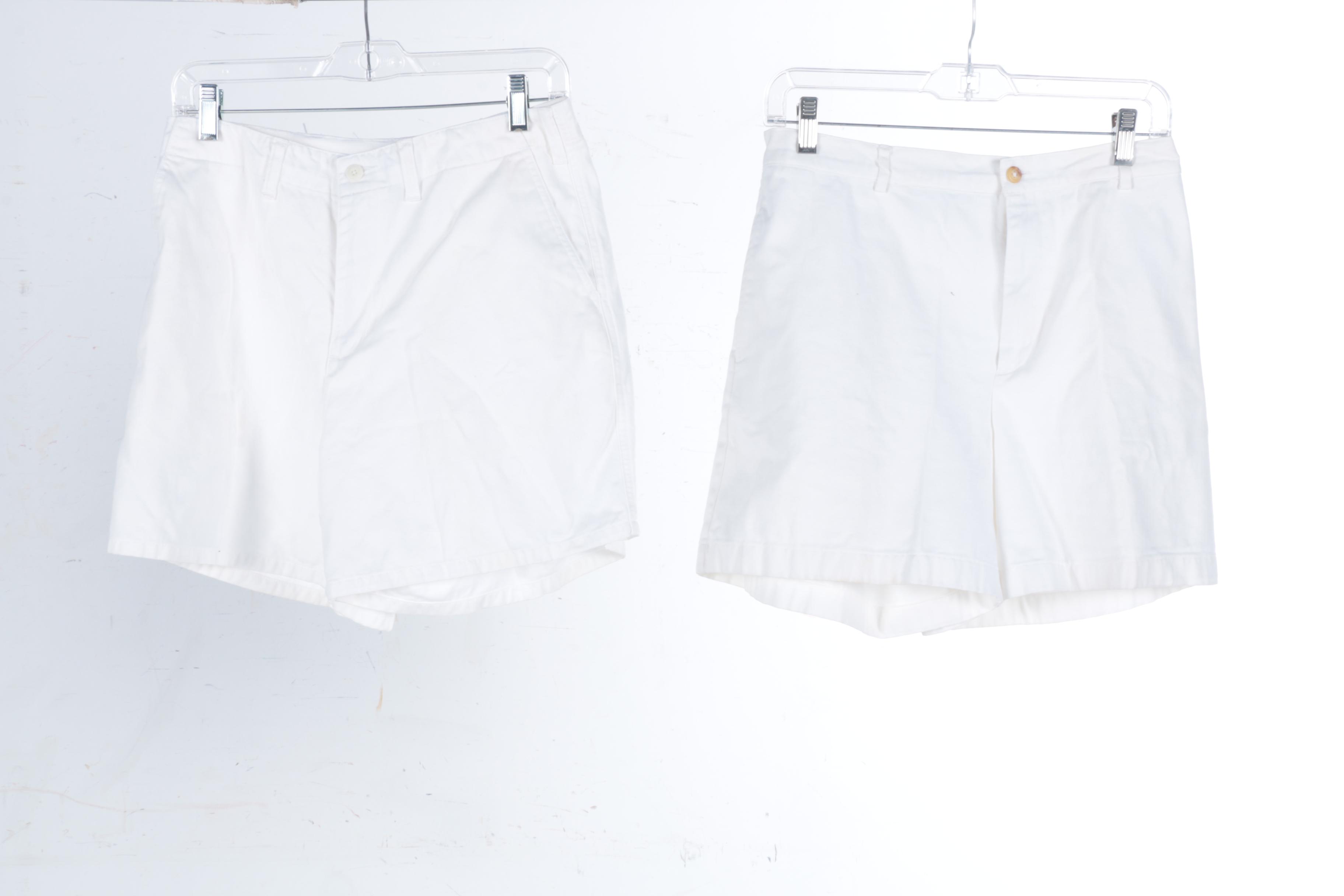 Women's White and Tan Shorts Including Ralph Lauren Sport