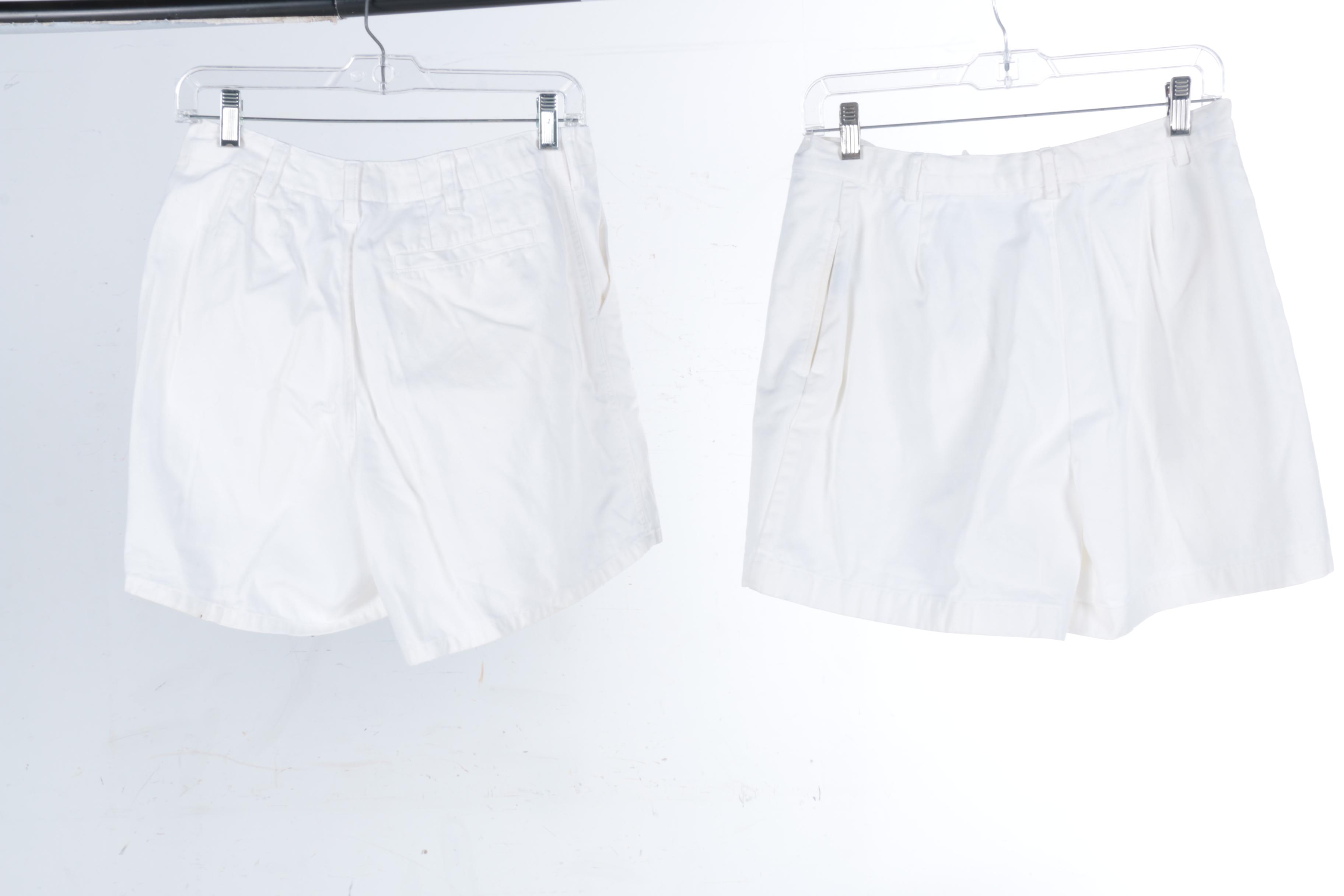 Women's White and Tan Shorts Including Ralph Lauren Sport