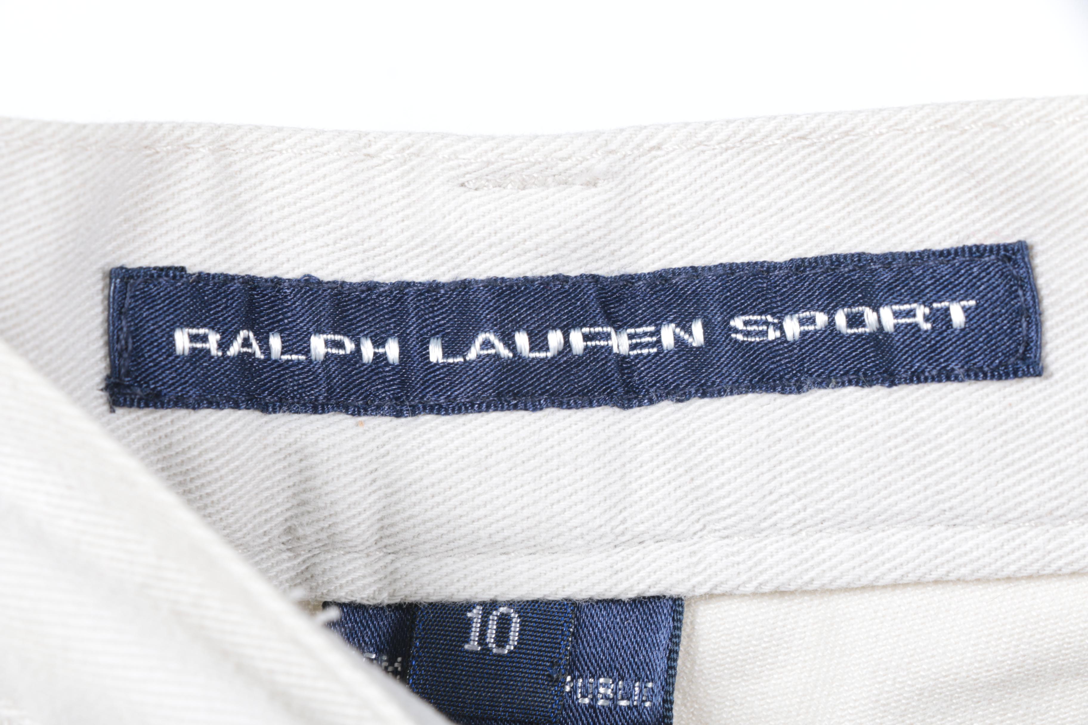 Women's White and Tan Shorts Including Ralph Lauren Sport