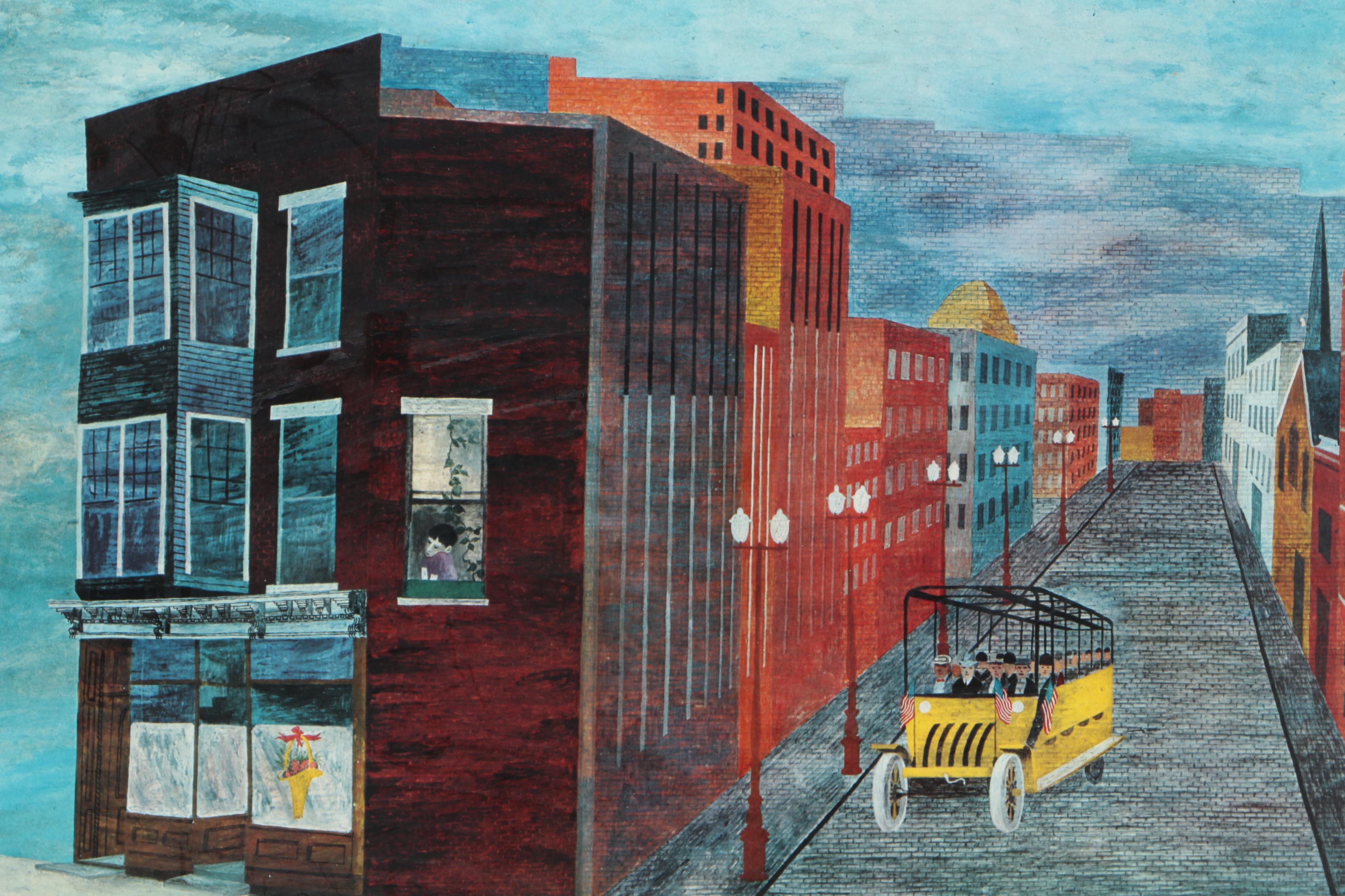 Bernarda Bryson Shahn 1972 Limited Edition Offset Lithograph "Ohio Magic"