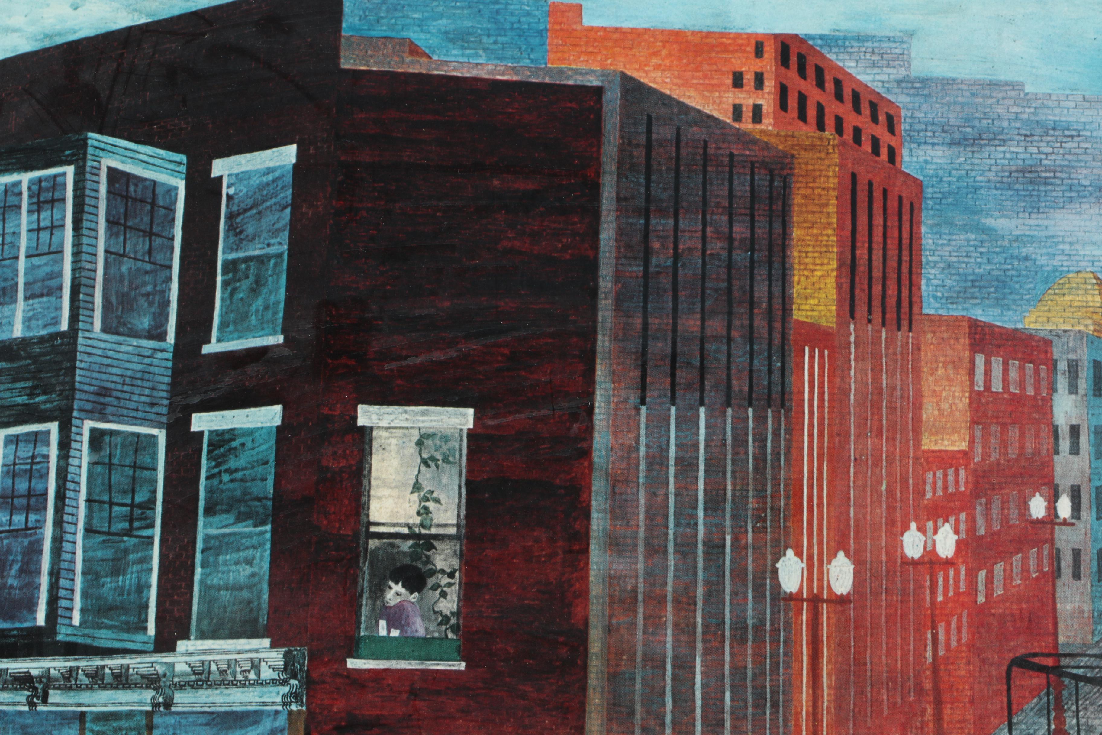 Bernarda Bryson Shahn 1972 Limited Edition Offset Lithograph "Ohio Magic"