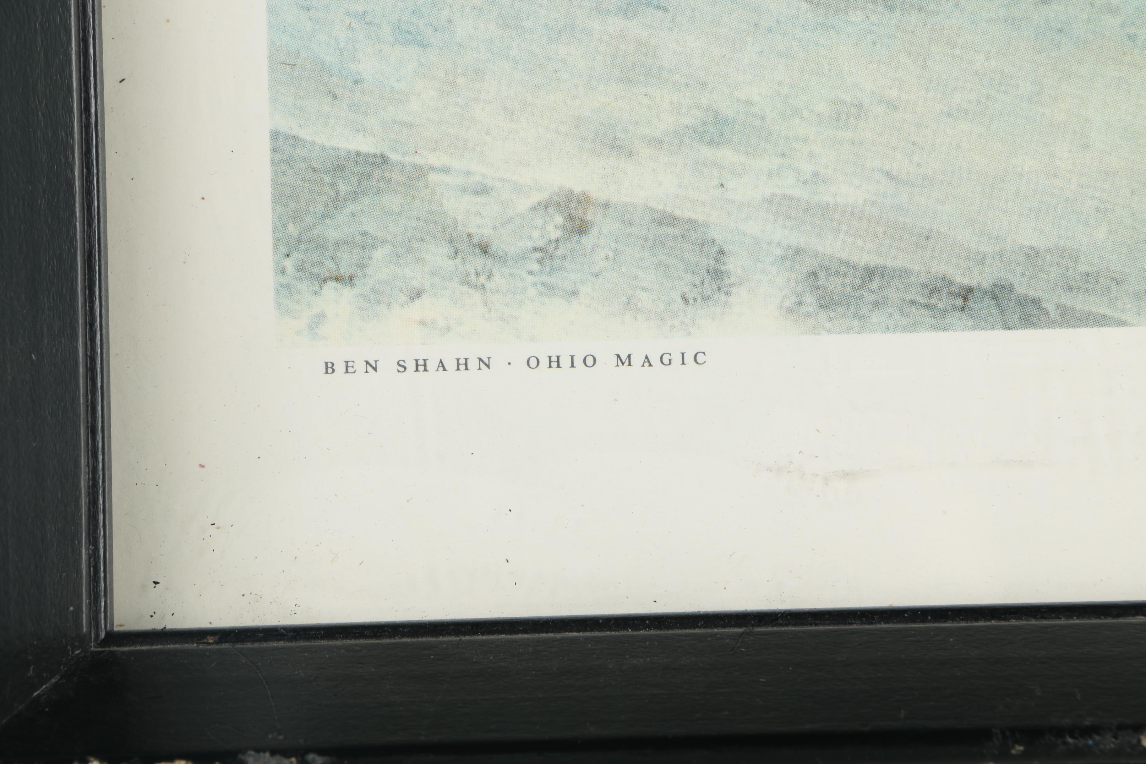 Bernarda Bryson Shahn 1972 Limited Edition Offset Lithograph "Ohio Magic"