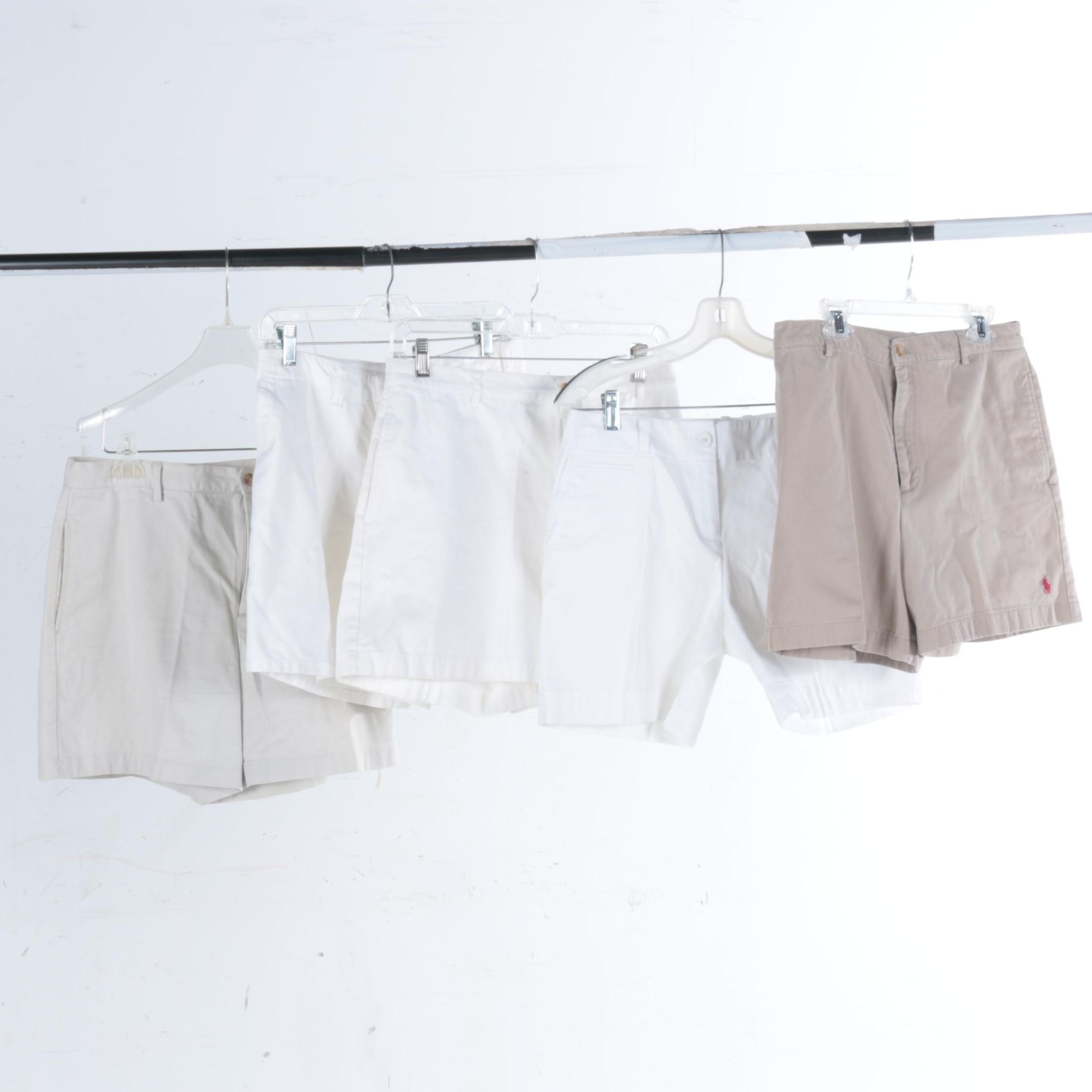 Women's White and Tan Shorts Including Ralph Lauren Sport