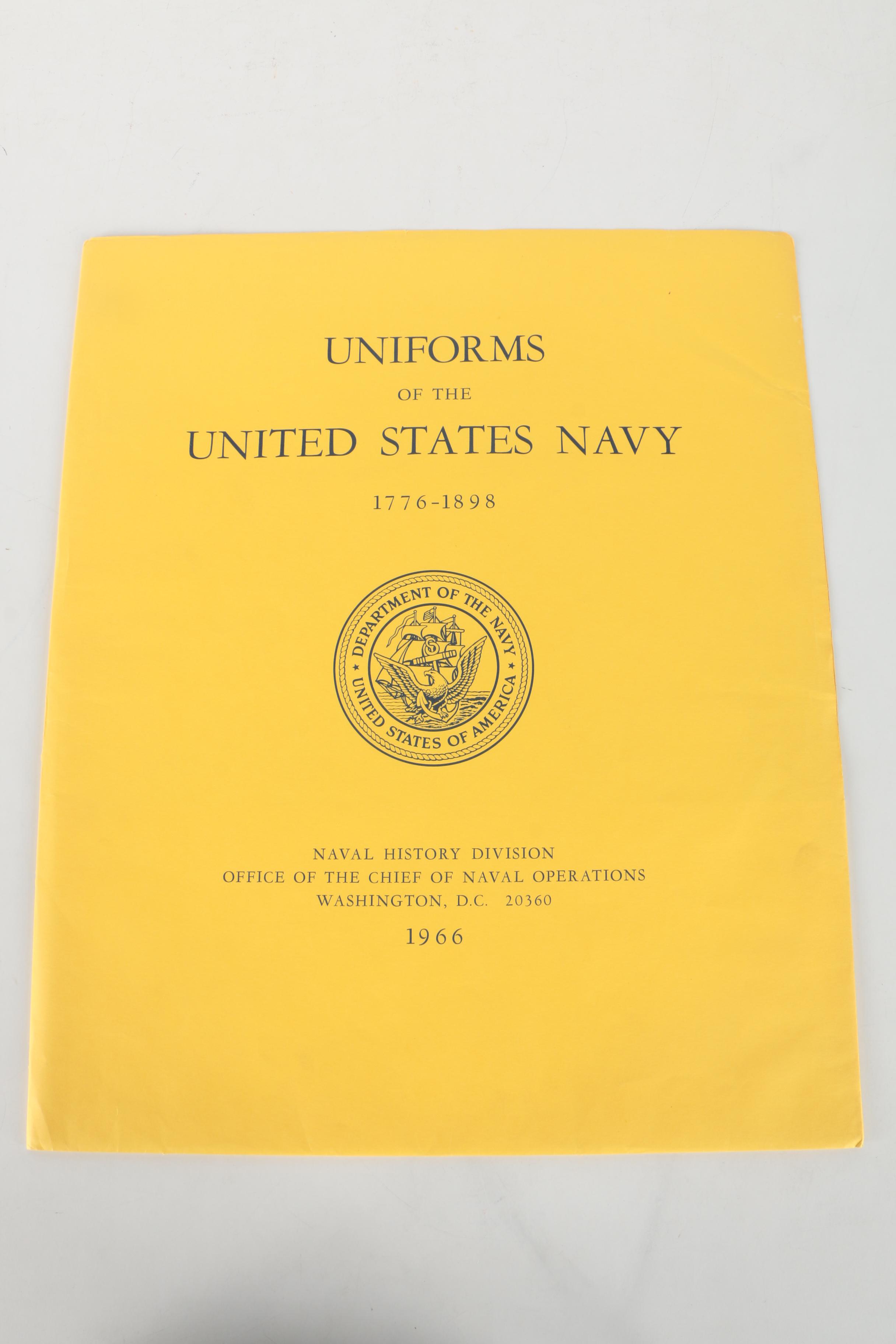 1966 Collection of Prints "Uniforms of the United States Navy 1776 - 1898"